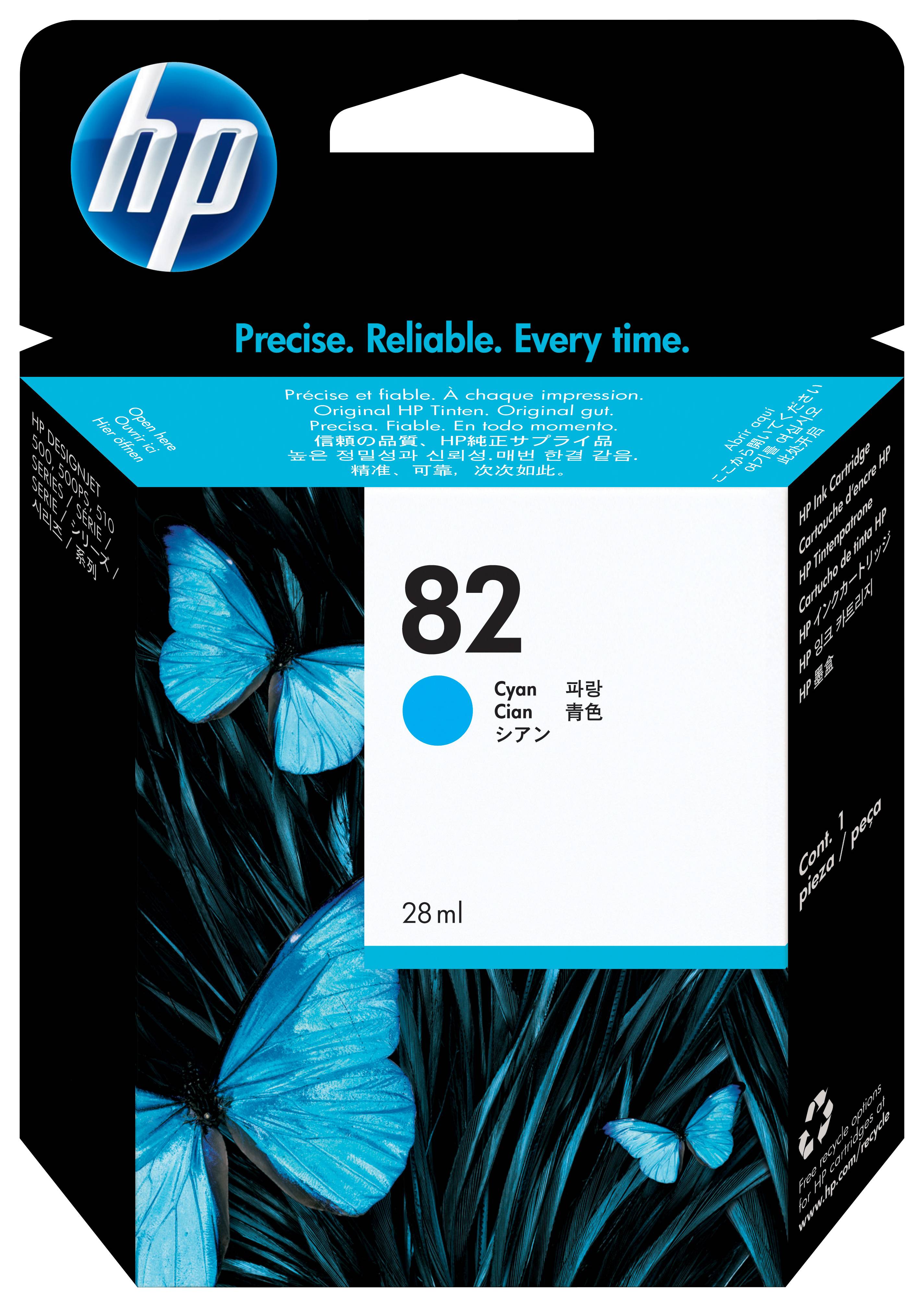 Rca Informatique - Image du produit : INK CARTRIDGE NO 82 CYAN 69ML