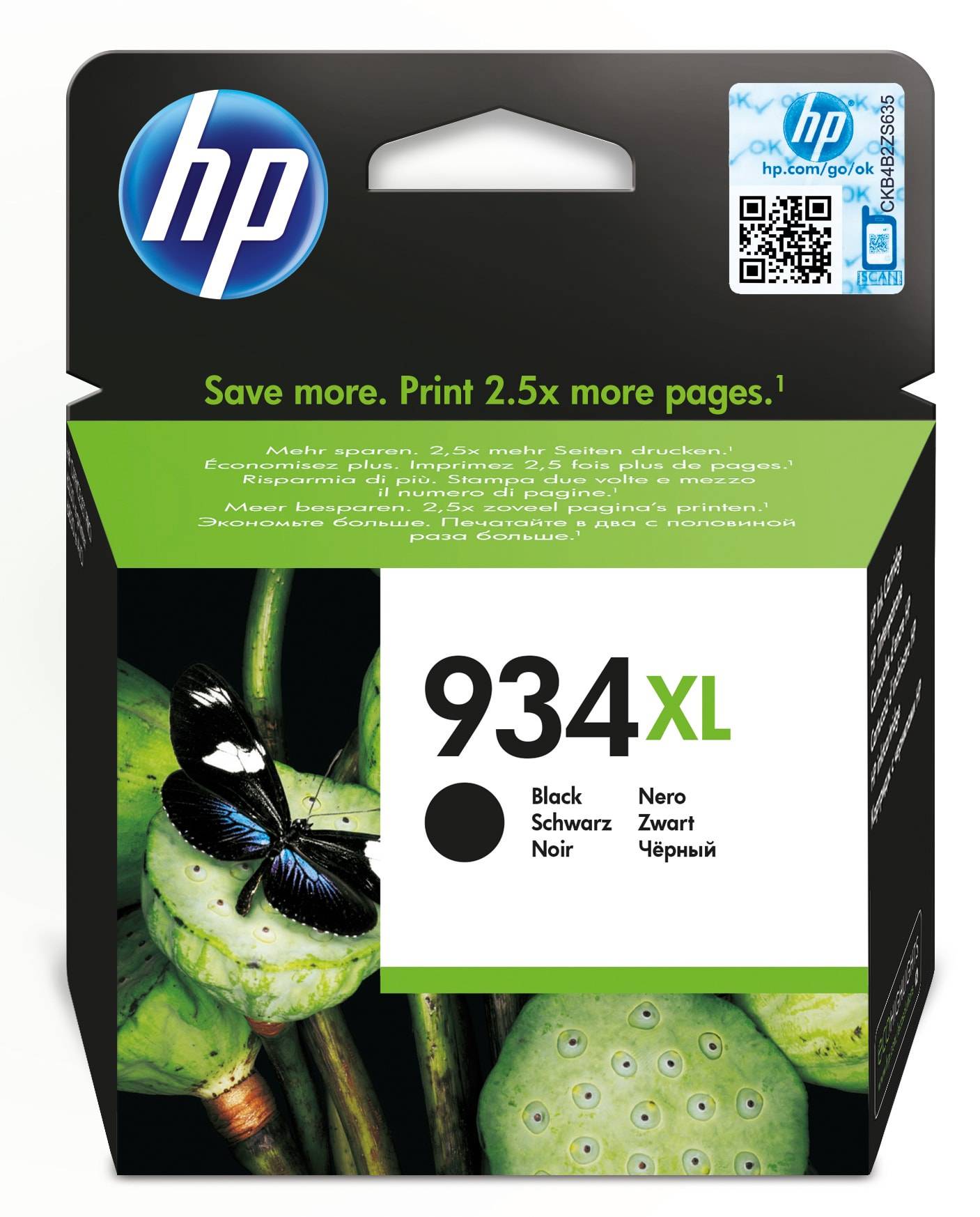 Rca Informatique - Image du produit : INK CARTRIDGE NO 934 XL BLACK DE/FR/BE/NL/UK/IT/SE