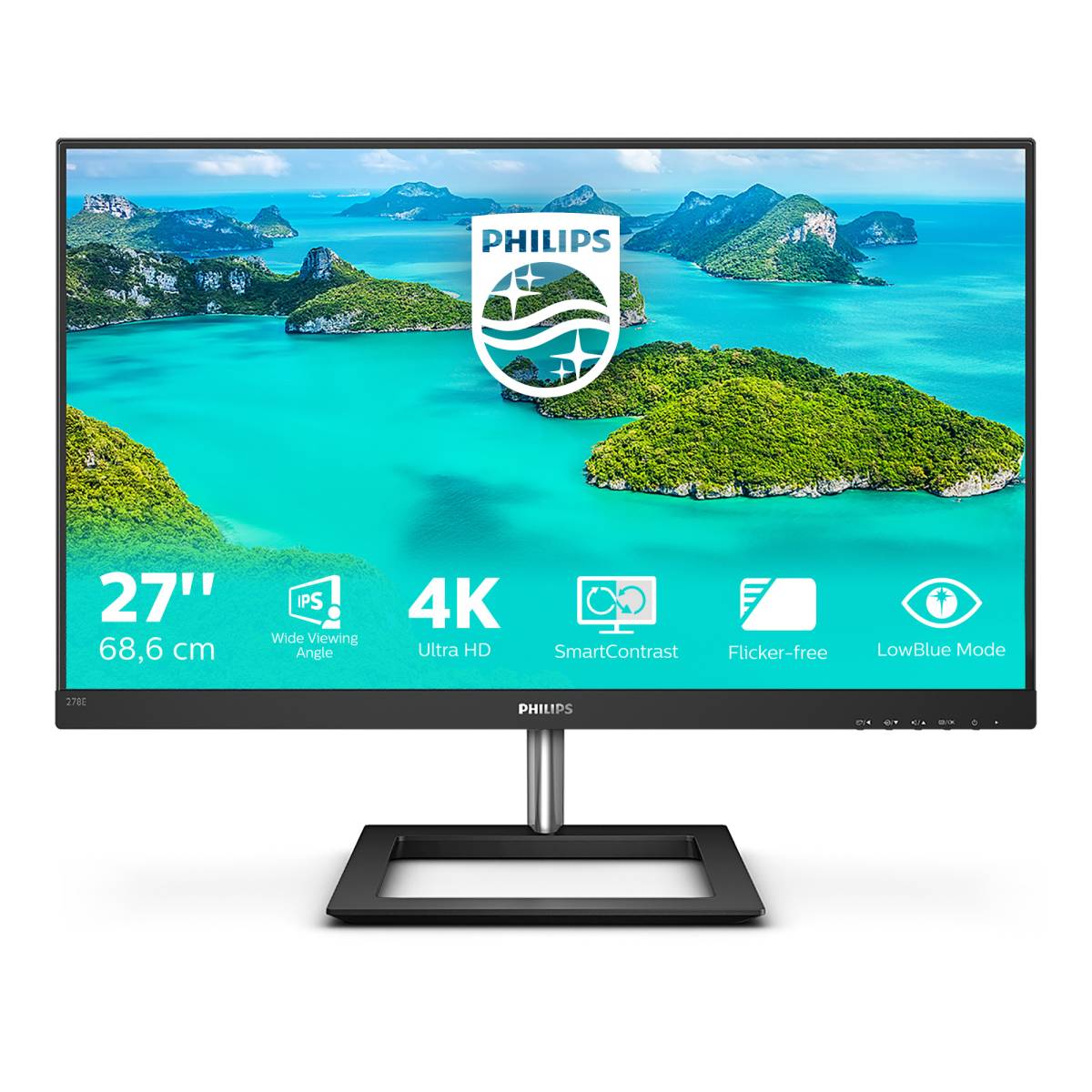 Rca Informatique - image du produit : 278E1A/00 27IN IPS 4K UHD 350CD 4MS/2HDMI/DP