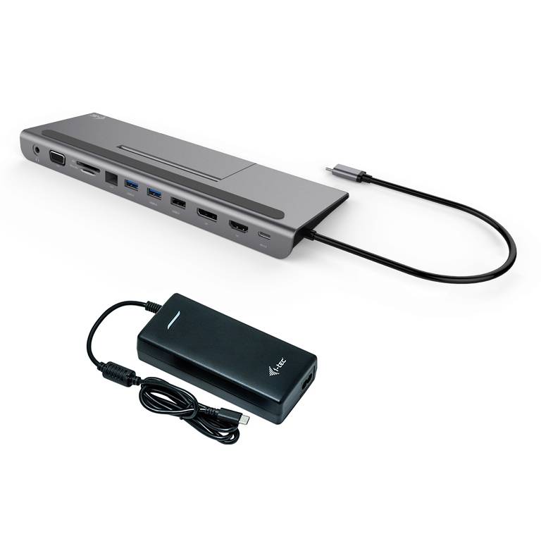 Rca Informatique - image du produit : I-TEC USB-C FLAT DOCK + PS 112W