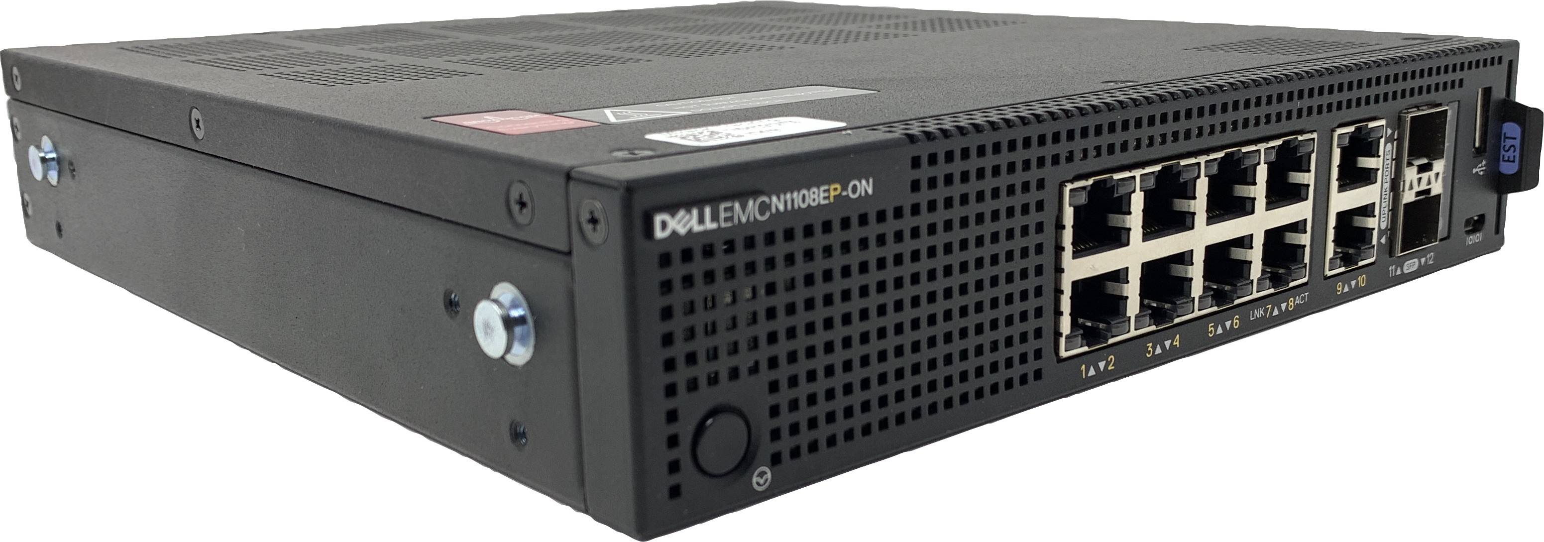 Rca Informatique - Image du produit : DELL EMC SWITCH N1108EP-ON L2 X8 RJ45 POE/POE+ X2 SFP 1GBE