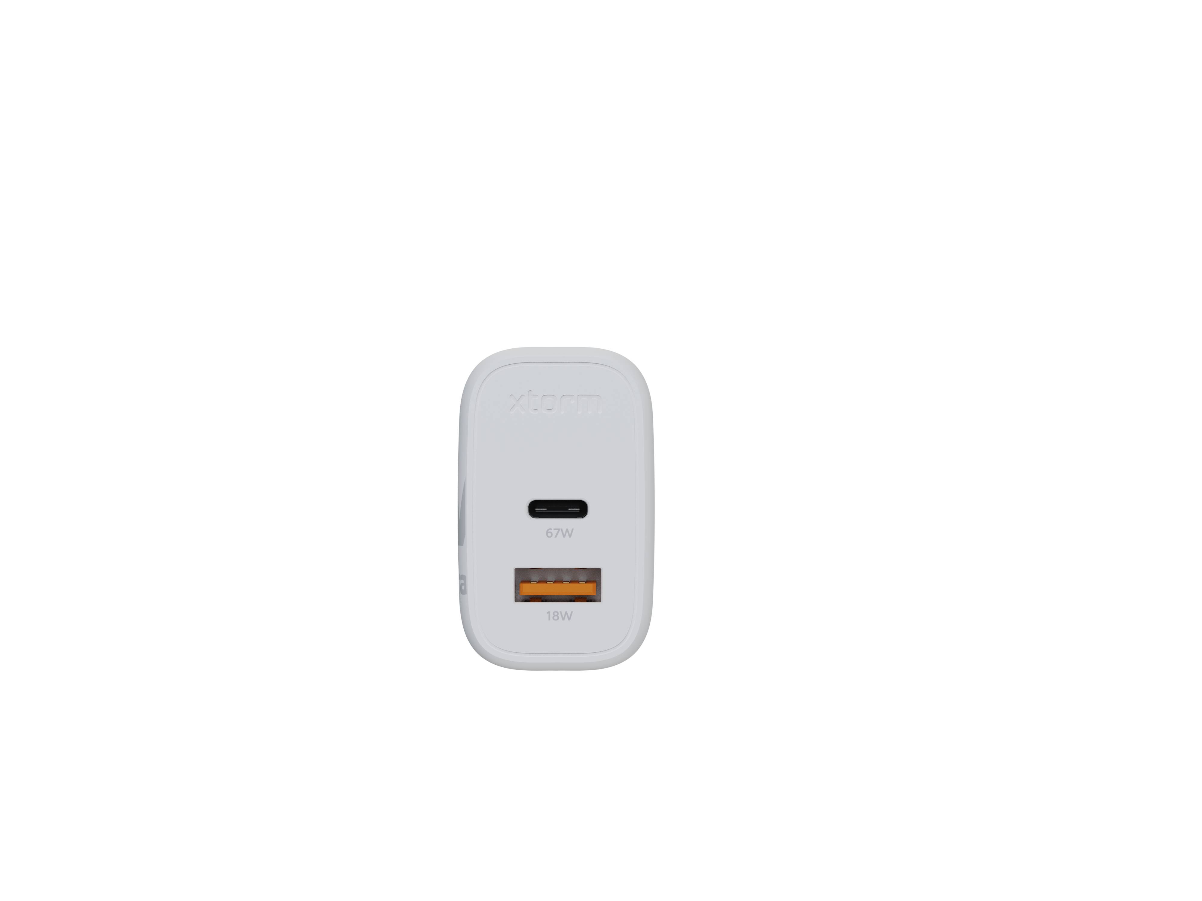 Rca Informatique - image du produit : WALL CHARGER GAN2 67W XTORM - WHITE