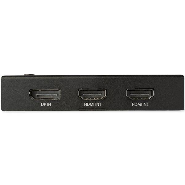 Rca Informatique - image du produit : 4 PORT HDMI VIDEO SWITCH 3XHDMI 1X DISPLAYPORT 4K 60HZ