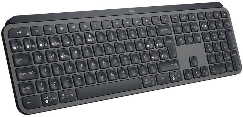 Rca Informatique - image du produit : MX KEYS ADVA.WRLS ILLUM.KEYB. GRAPH ESP 2.4GHZ/BT N/A MEDITER