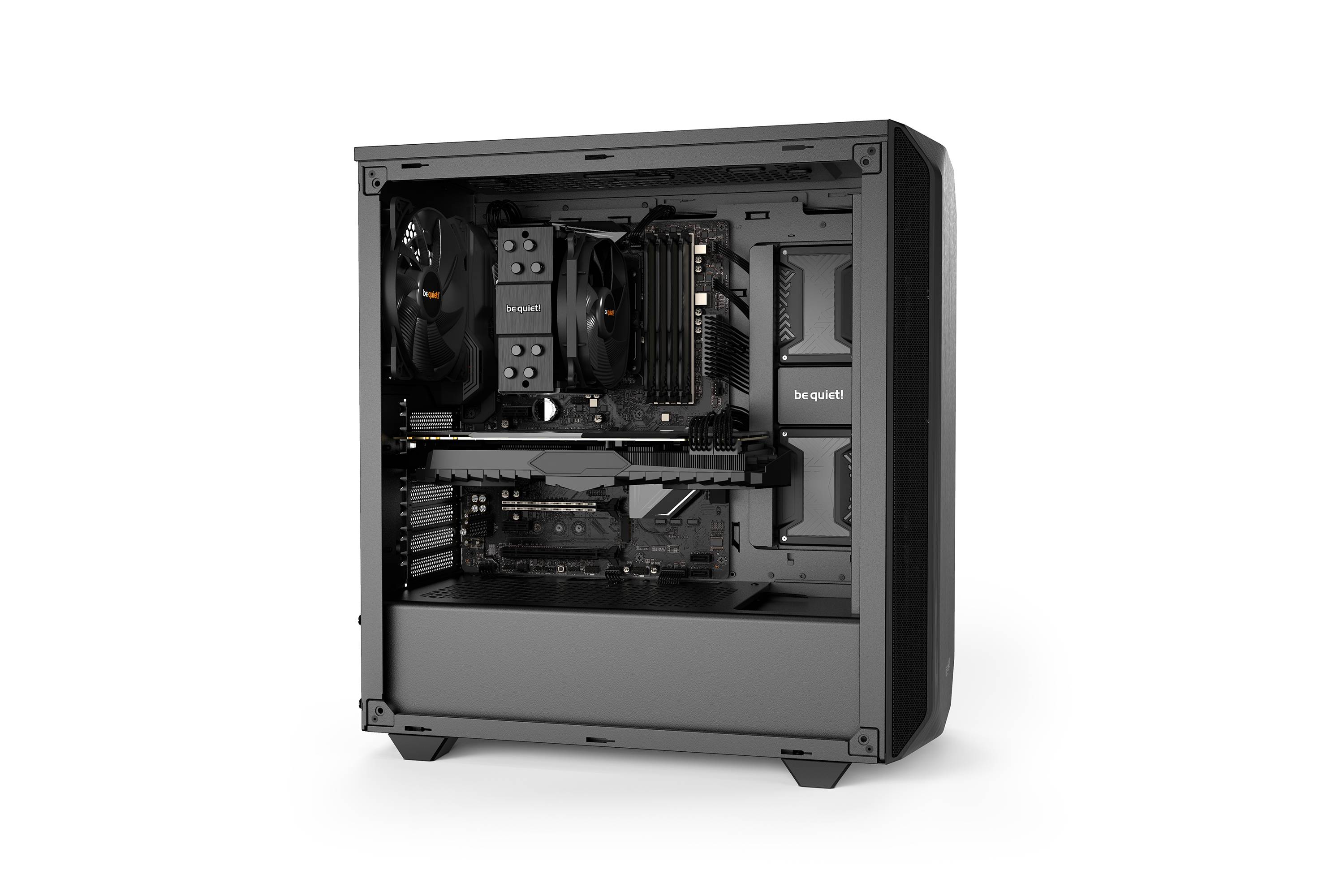 Rca Informatique - image du produit : PURE BASE 500 BLACK ATX M-ATX MINI-ITX