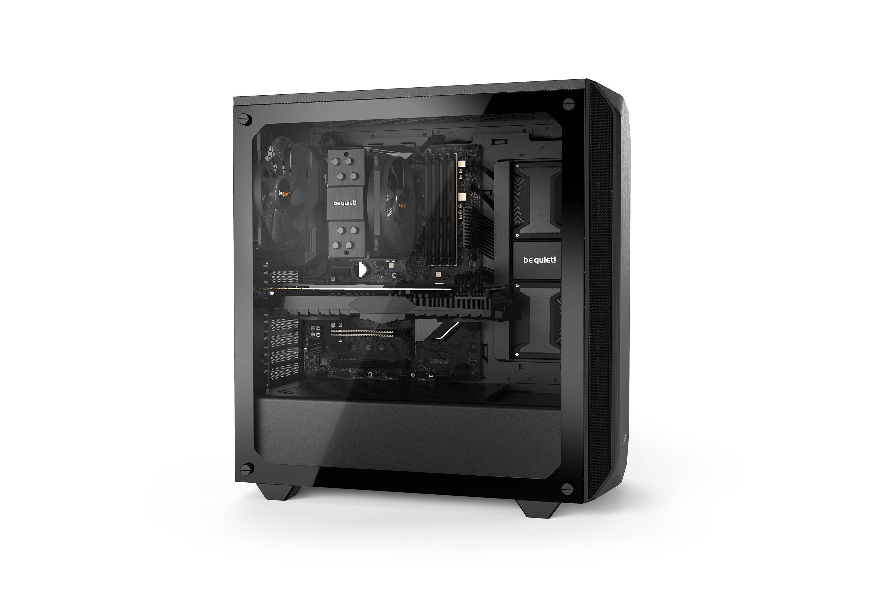 Rca Informatique - image du produit : PURE BASE 500 WINDOW BLACK ATX M-ATX MINI-ITX