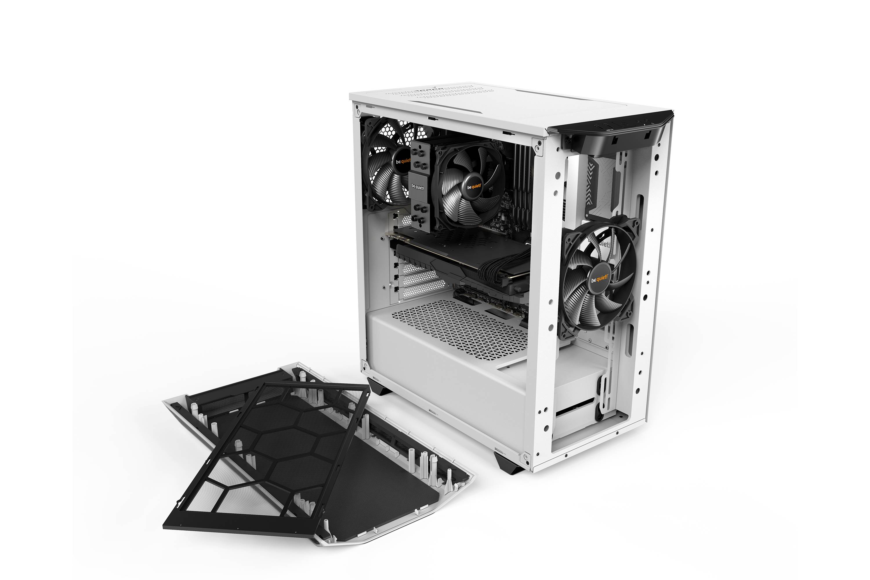 Rca Informatique - image du produit : PURE BASE 500 WHITE ATX M-ATX MINI-ITX