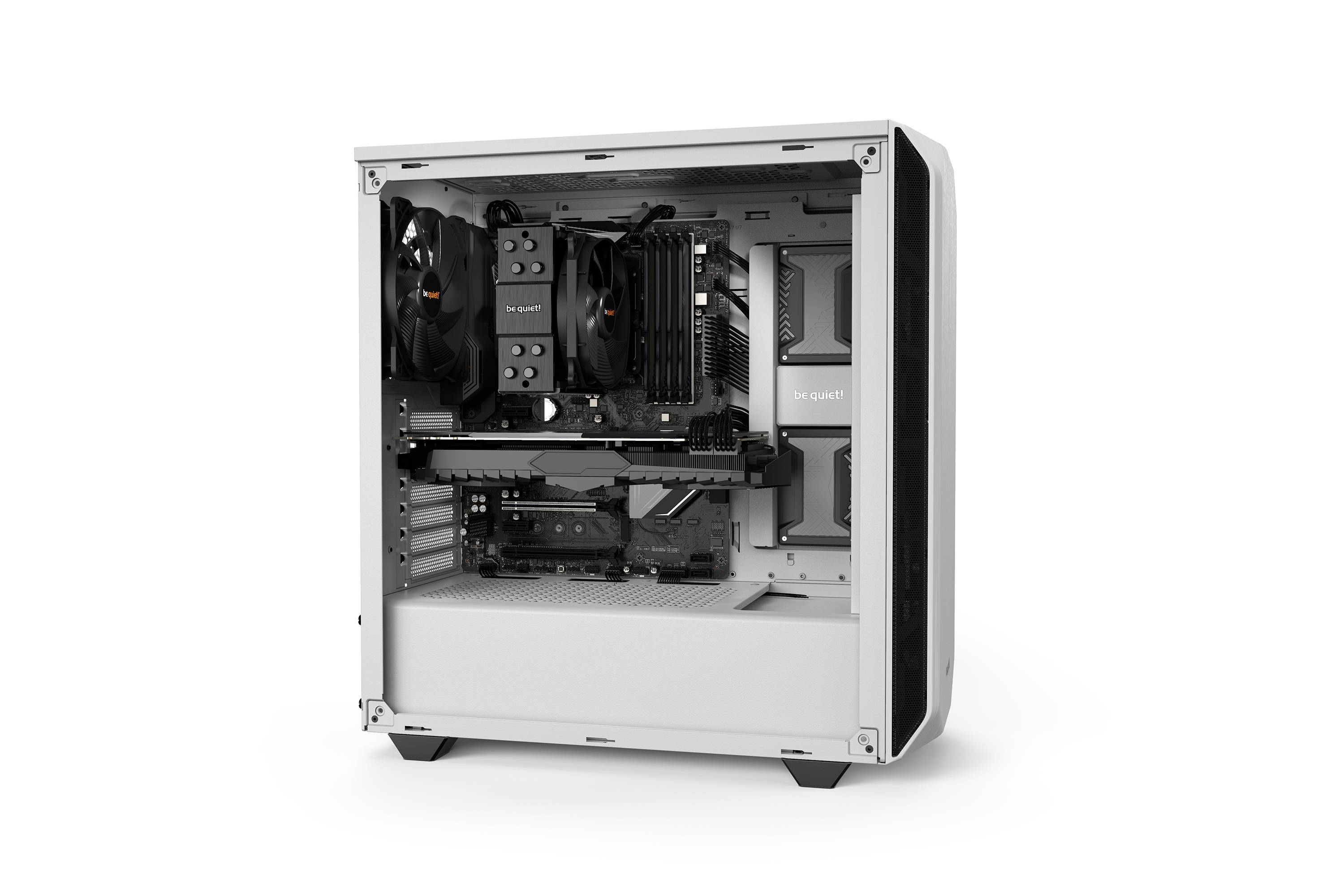 Rca Informatique - image du produit : PURE BASE 500 WHITE ATX M-ATX MINI-ITX