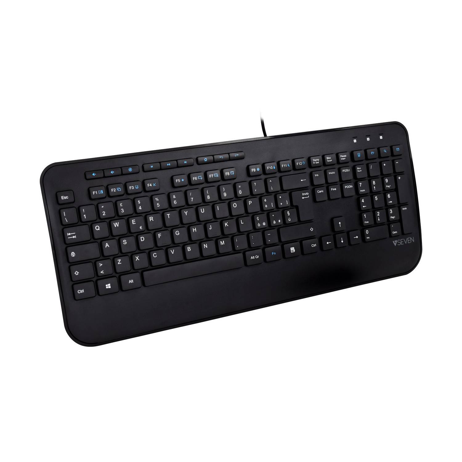 Rca Informatique - image du produit : PRO USB MULTIMEDIA KEYBOARD IT FULLSIZE/PALMREST ITALIAN QWERTY