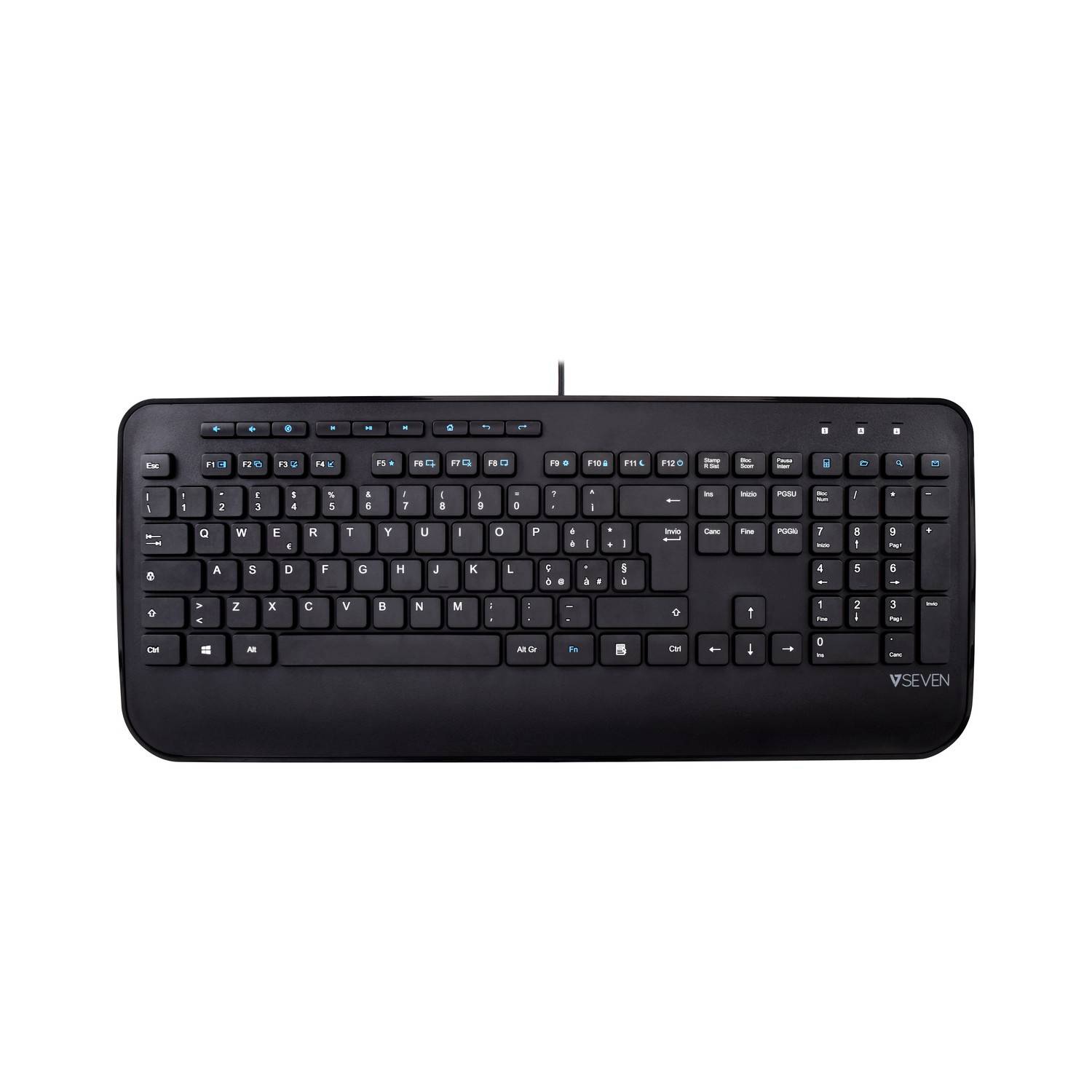 Rca Informatique - Image du produit : PRO USB MULTIMEDIA KEYBOARD IT FULLSIZE/PALMREST ITALIAN QWERTY