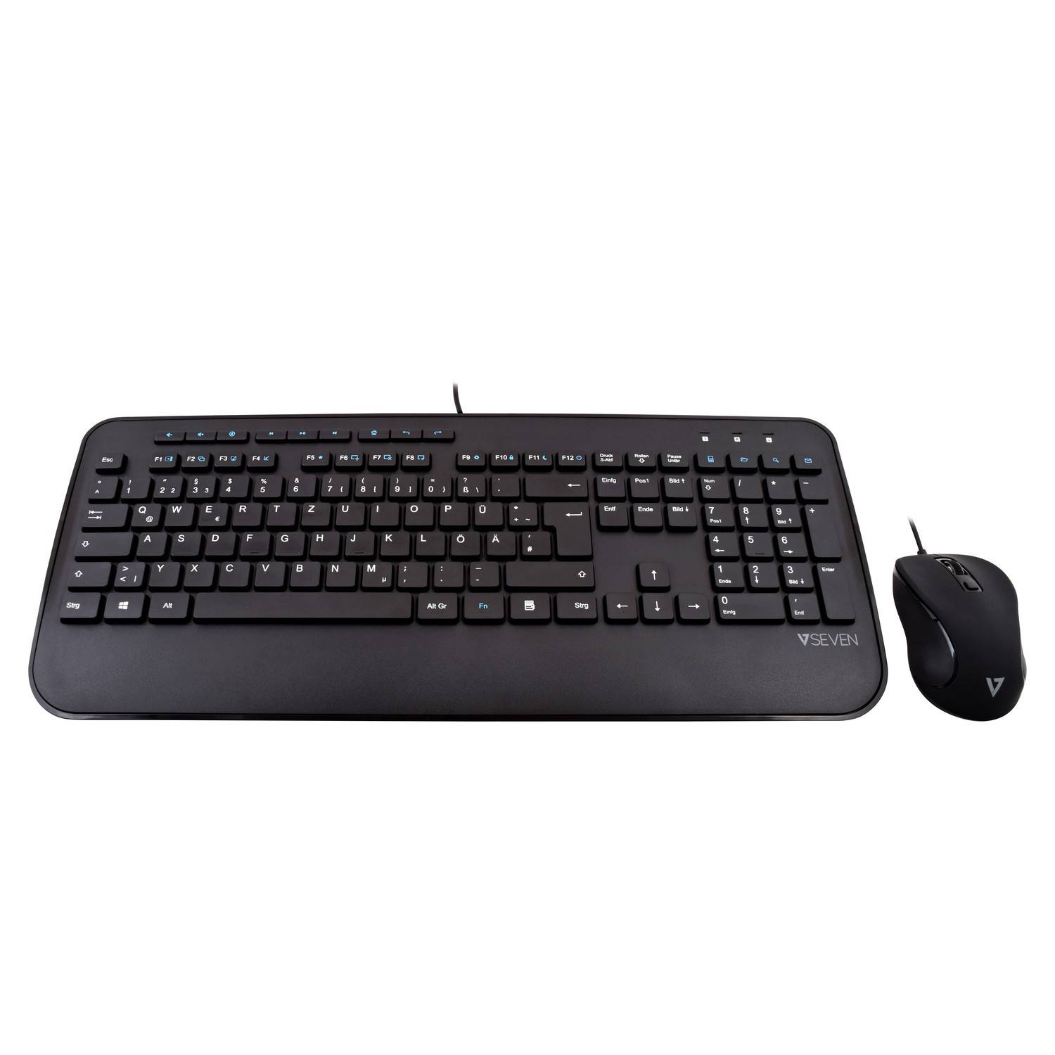 Rca Informatique - image du produit : PRO USB KEYBOARD MOUSE COMBO DE FULLSIZE/PALMREST GERMAN QWERTZ