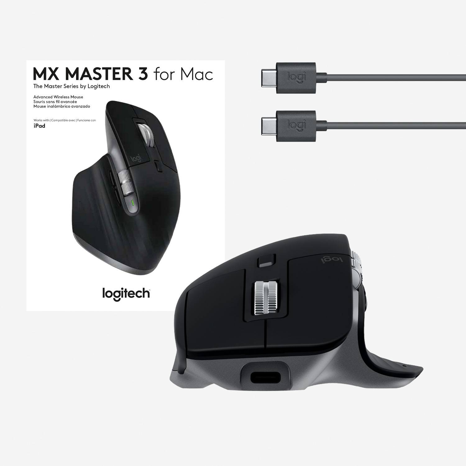 Rca Informatique - image du produit : MX MASTER 3 ADVA.WRLS MOUSE SP 2.4GHZ/BT N/A EMEA MR0077 FORMAC