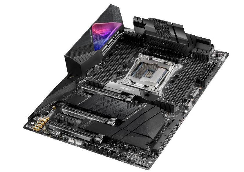 Rca Informatique - image du produit : ROG STRIX X299-E GAMING II ATX S2066 X299 GLN+U3.1+M2 SATA DDR4