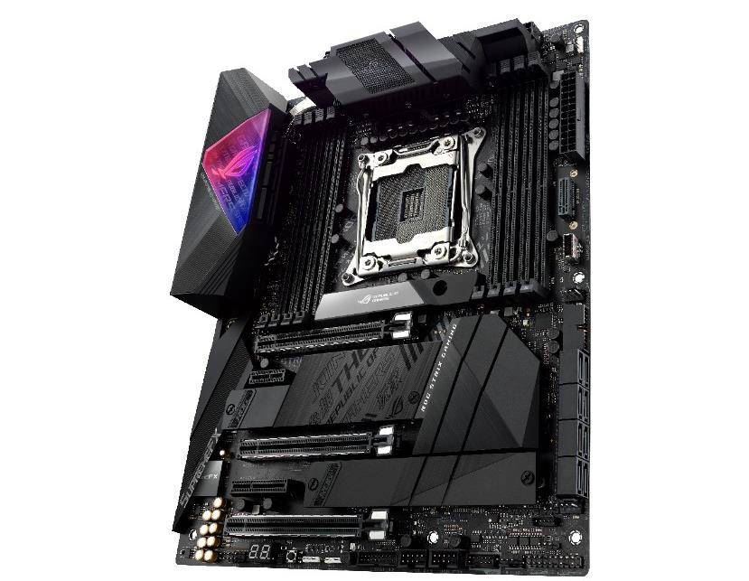 Rca Informatique - image du produit : ROG STRIX X299-E GAMING II ATX S2066 X299 GLN+U3.1+M2 SATA DDR4