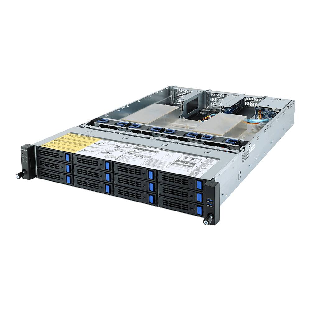 Rca Informatique - Image du produit : AMD BAREBONE R282-Z90 2U 2XCPU 32XDIMM 14XHDD 3XPCIE 2X1200W