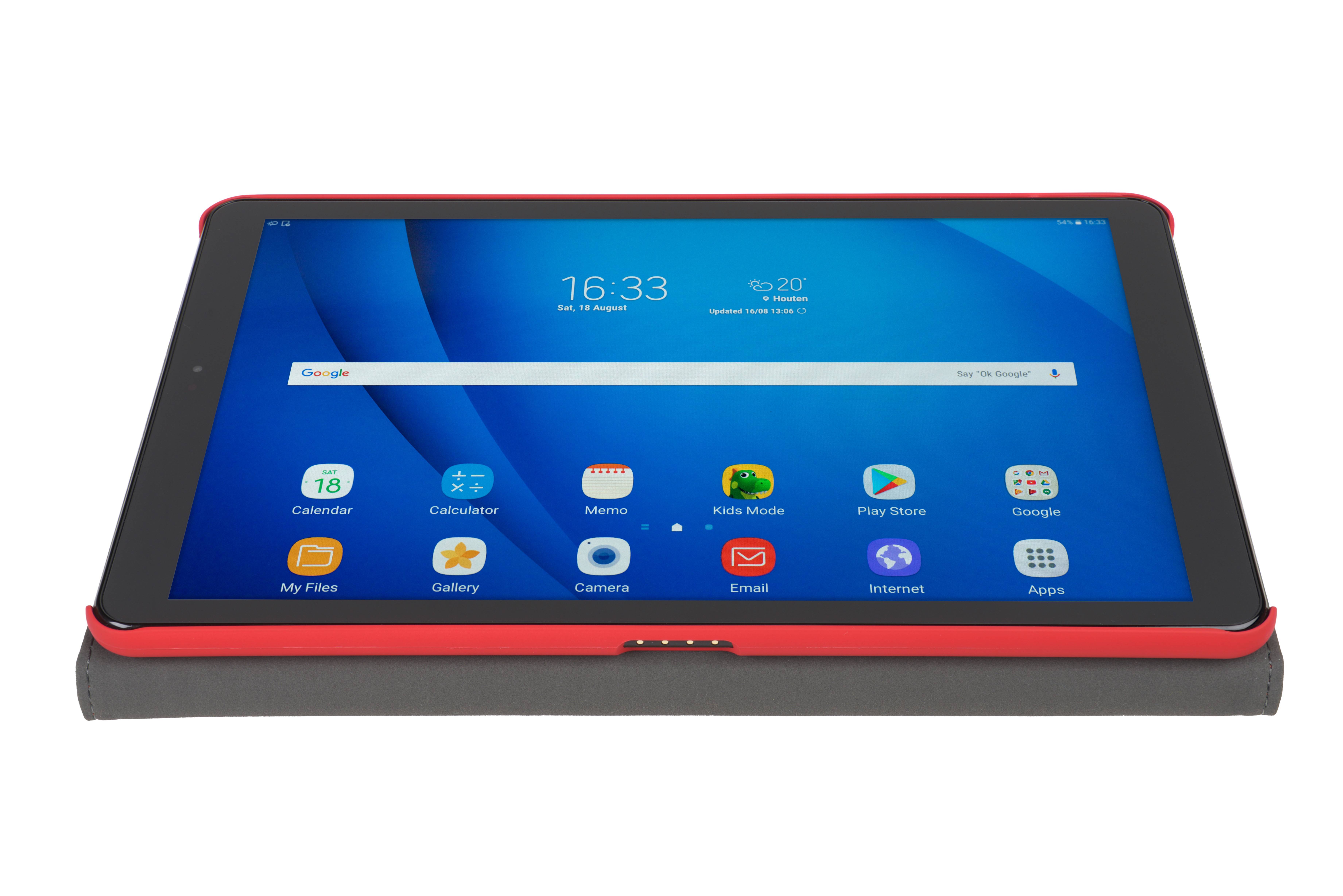 Rca Informatique - image du produit : SAMSUNG GALAXY TAB A 10.5 (2018) EASY-CLICK COVER GREY RED