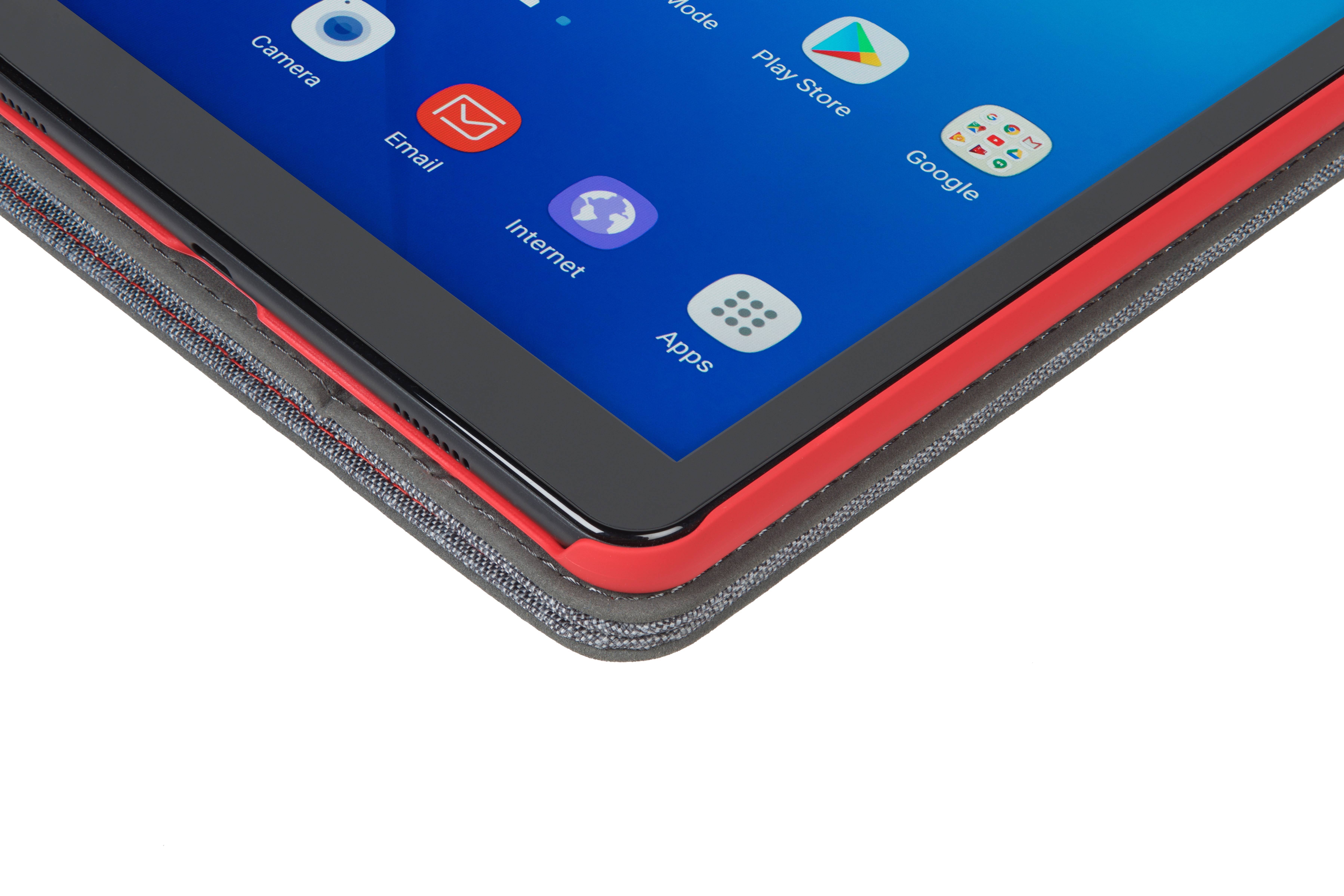 Rca Informatique - image du produit : SAMSUNG GALAXY TAB A 10.5 (2018) EASY-CLICK COVER GREY RED