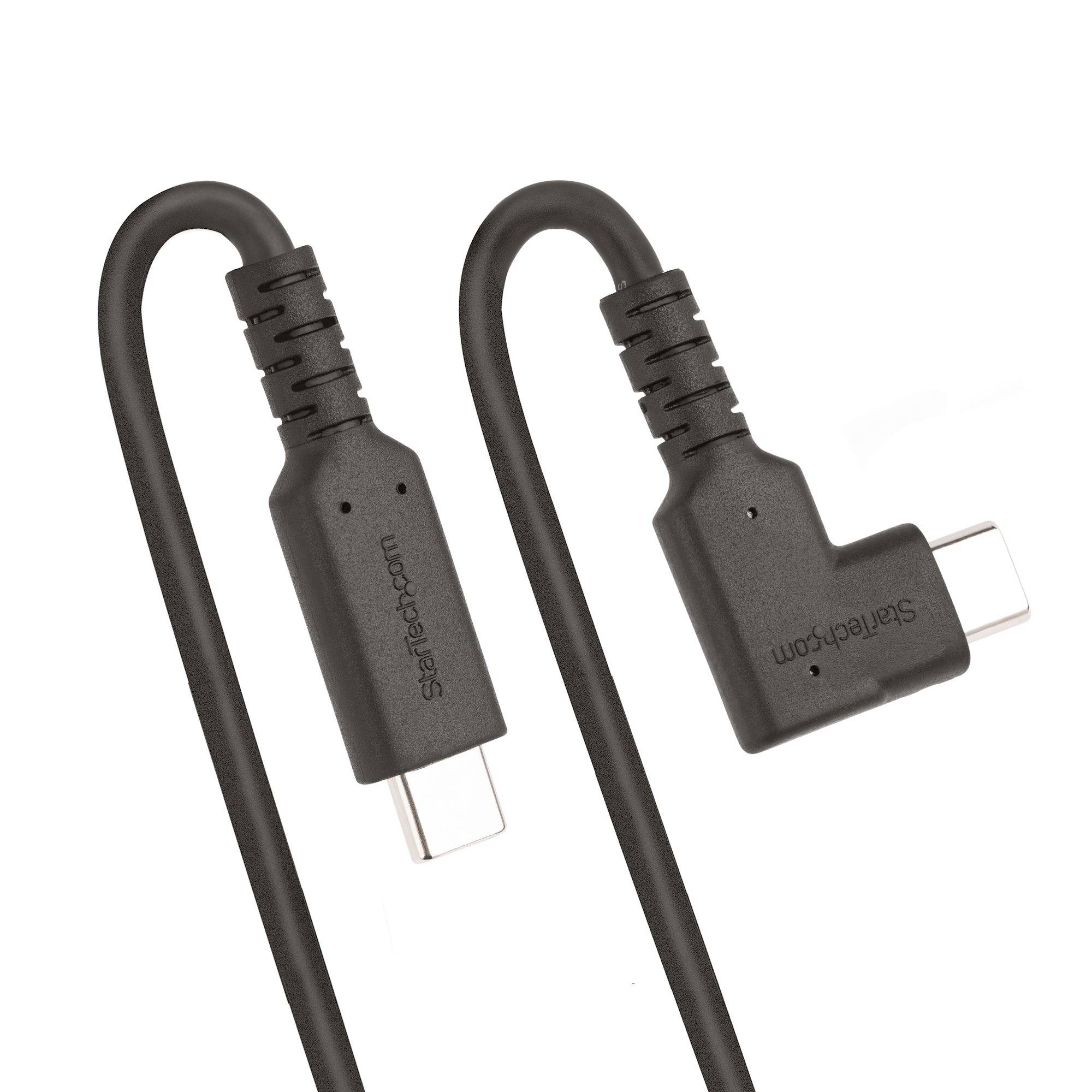 Rca Informatique - image du produit : RUGGED RIGHT ANGLE USB-C CABLE USB C TO C CABLE - 90 DEGREES