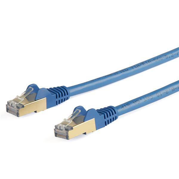 Rca Informatique - image du produit : 7M CAT6A ETHERNET CABLE BLUE - SHIELDED COPPER WIRE