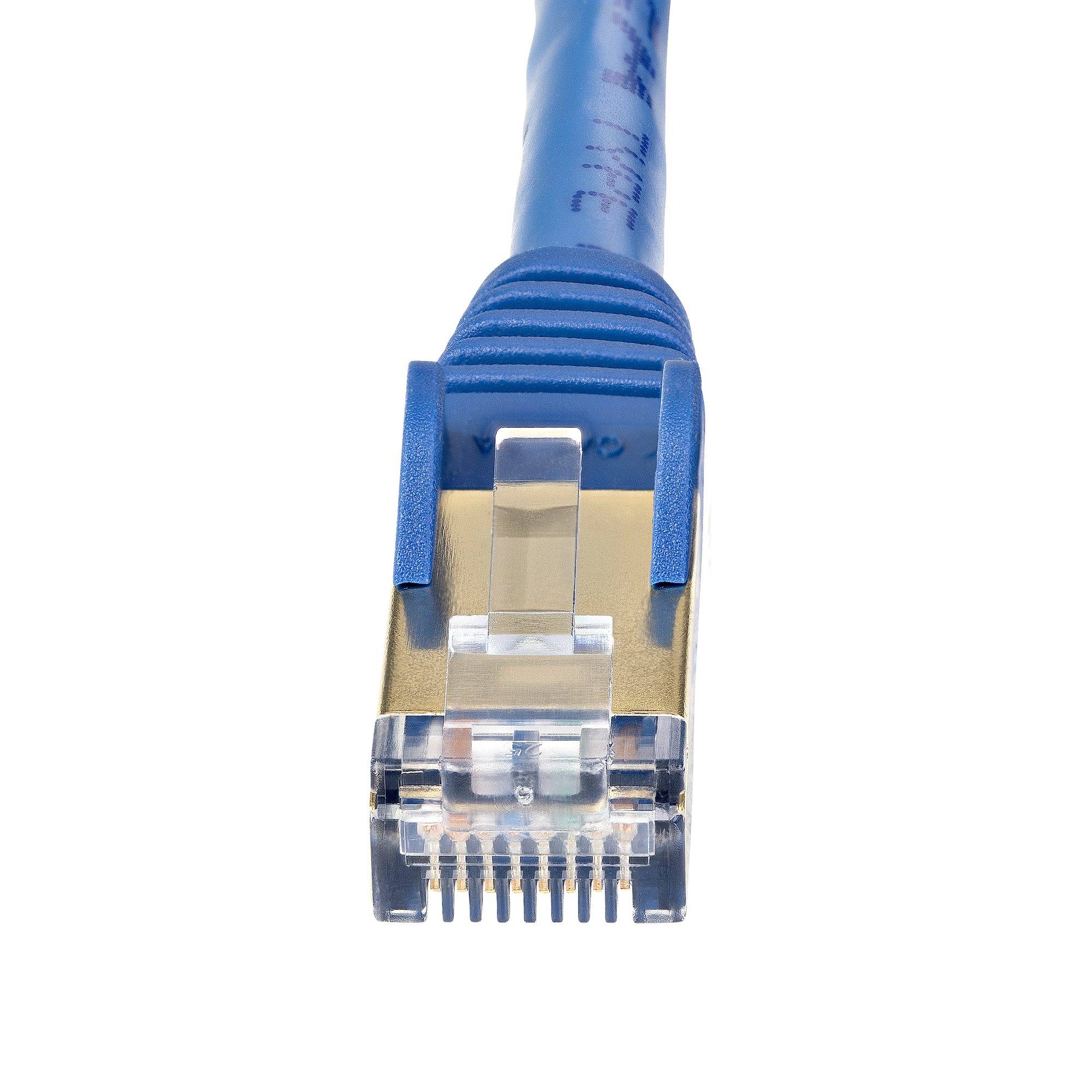 Rca Informatique - image du produit : 5M CAT6A ETHERNET CABLE BLUE - SHIELDED COPPER WIRE