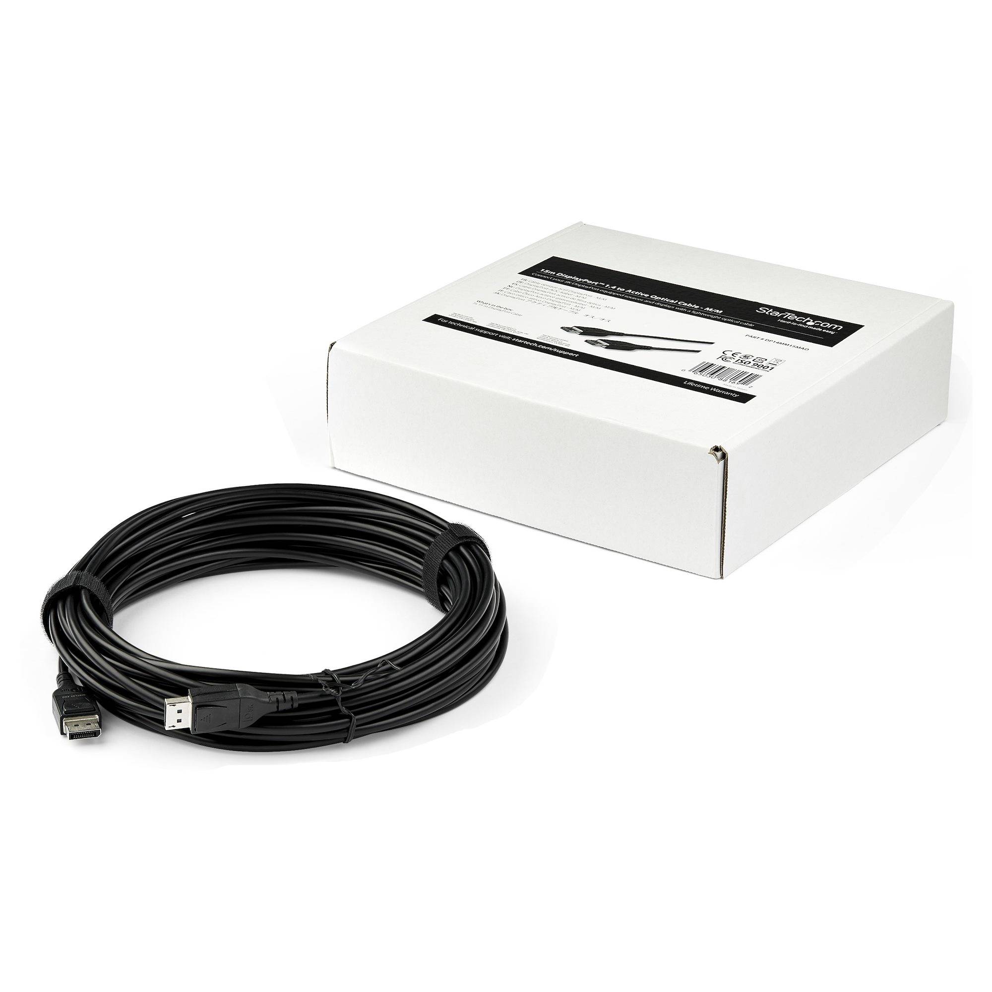 Rca Informatique - image du produit : 15M ACTIVE OPTICAL DP CABLE - DP 1.4 - 8K 60HZ - HDCP 2.2