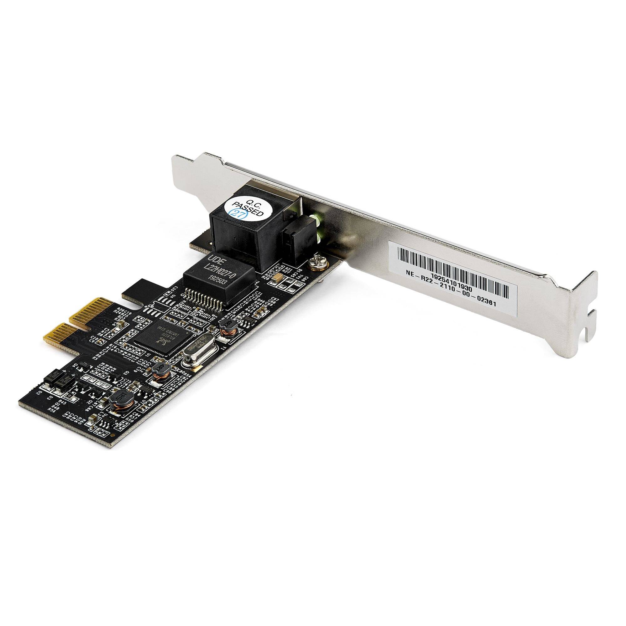 Rca Informatique - image du produit : 1 PORT PCIE NETWORK CARD - 2.5GBPS 2.5GBASE-T - X4 PCIE LAN