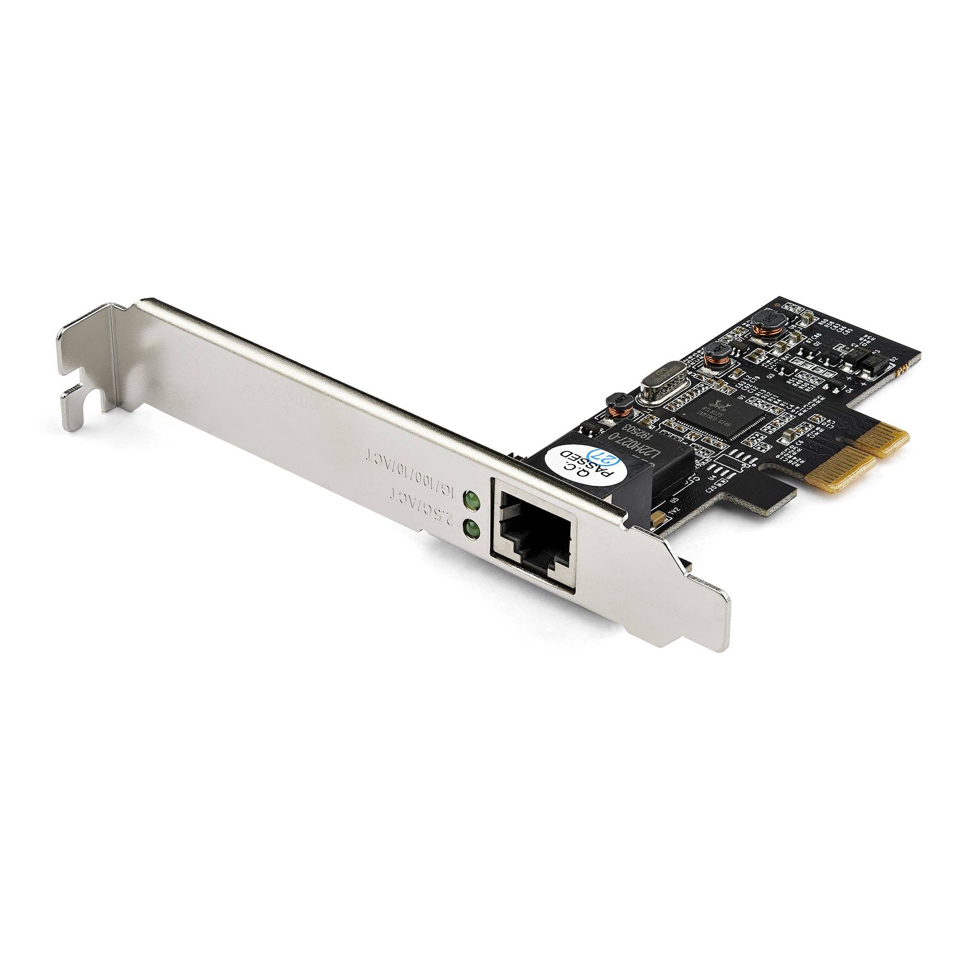 Rca Informatique - image du produit : 1 PORT PCIE NETWORK CARD - 2.5GBPS 2.5GBASE-T - X4 PCIE LAN