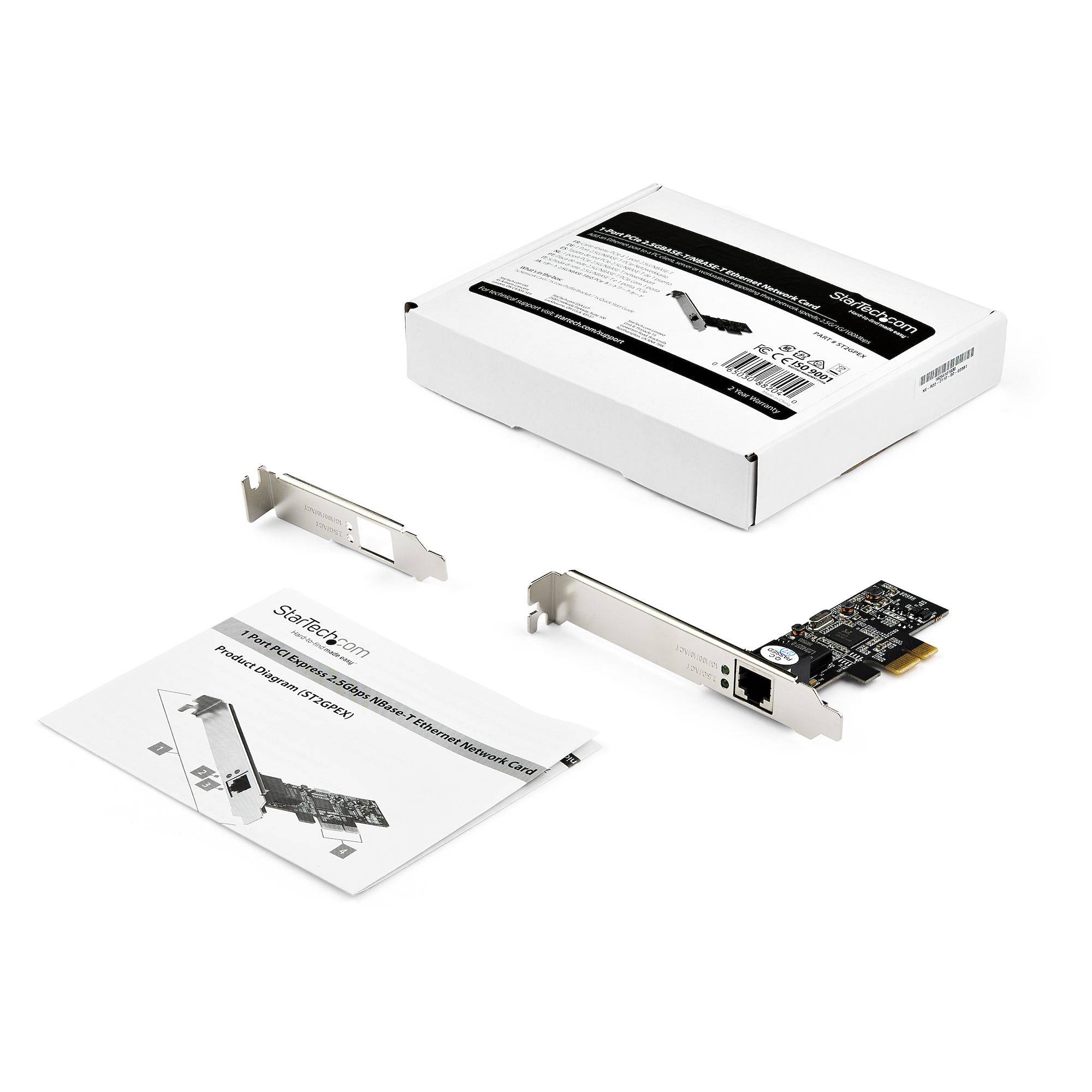 Rca Informatique - image du produit : 1 PORT PCIE NETWORK CARD - 2.5GBPS 2.5GBASE-T - X4 PCIE LAN