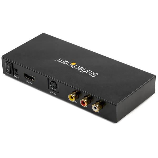 Rca Informatique - image du produit : S-VIDEO OR COMPOSITE TO HDMI CONVERTER WITH AUDIO- 720P