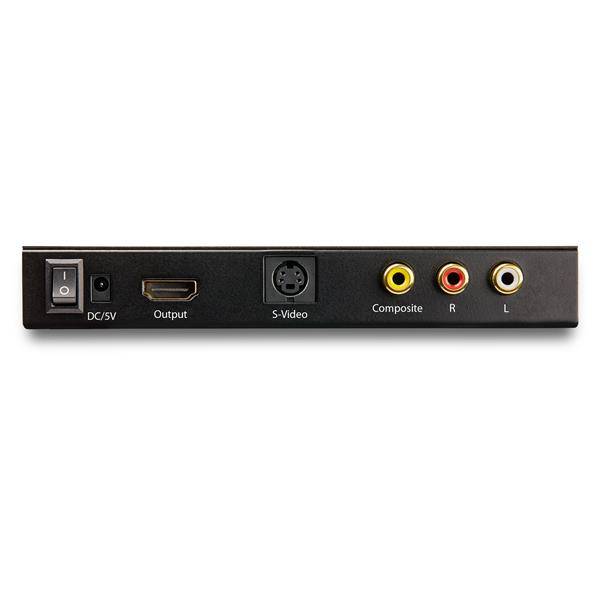 Rca Informatique - image du produit : S-VIDEO OR COMPOSITE TO HDMI CONVERTER WITH AUDIO- 720P