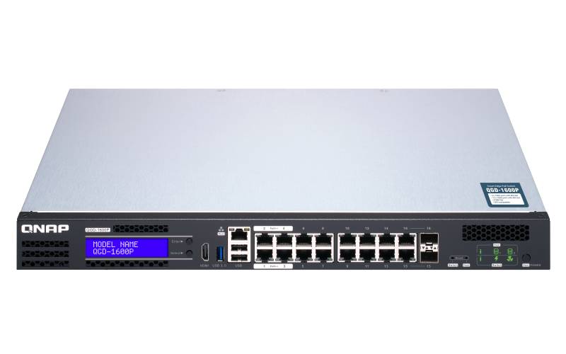 Rca Informatique - image du produit : QGD-1600P-4G SWITCH 16 1GBE POE PORTS 2 RJ45+SFP+ COMBO PORT