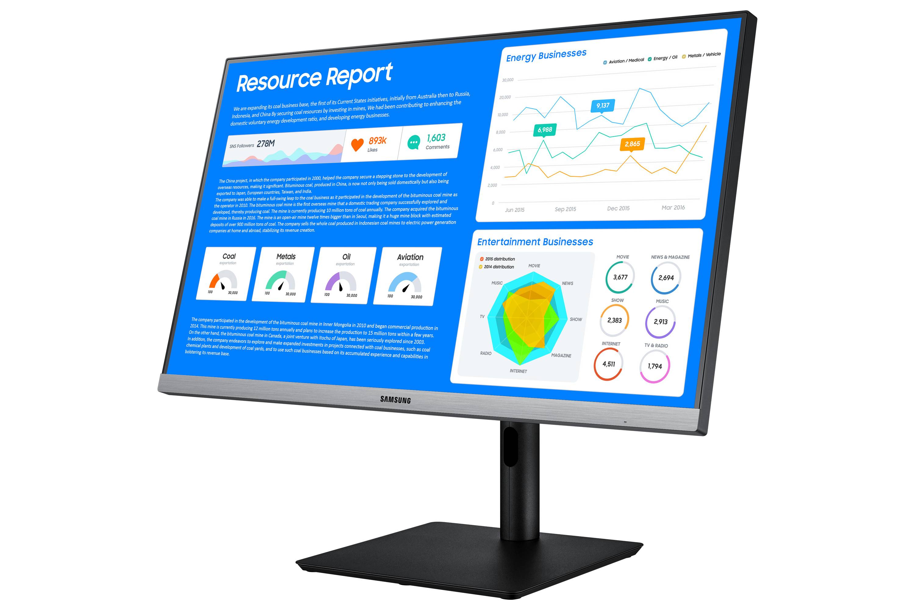 Rca Informatique - image du produit : S24R650 IPS 23.8IN 1920X1080 3SIDE BEZEL-LESS VGA DVI HDM