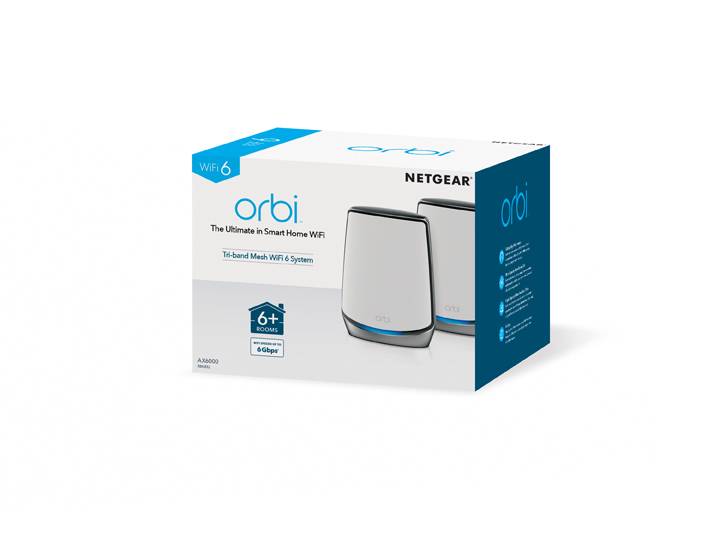 Rca Informatique - image du produit : ORBI WLAN 6 MESH WLAN SYSTEM TRI-BAND AX6000