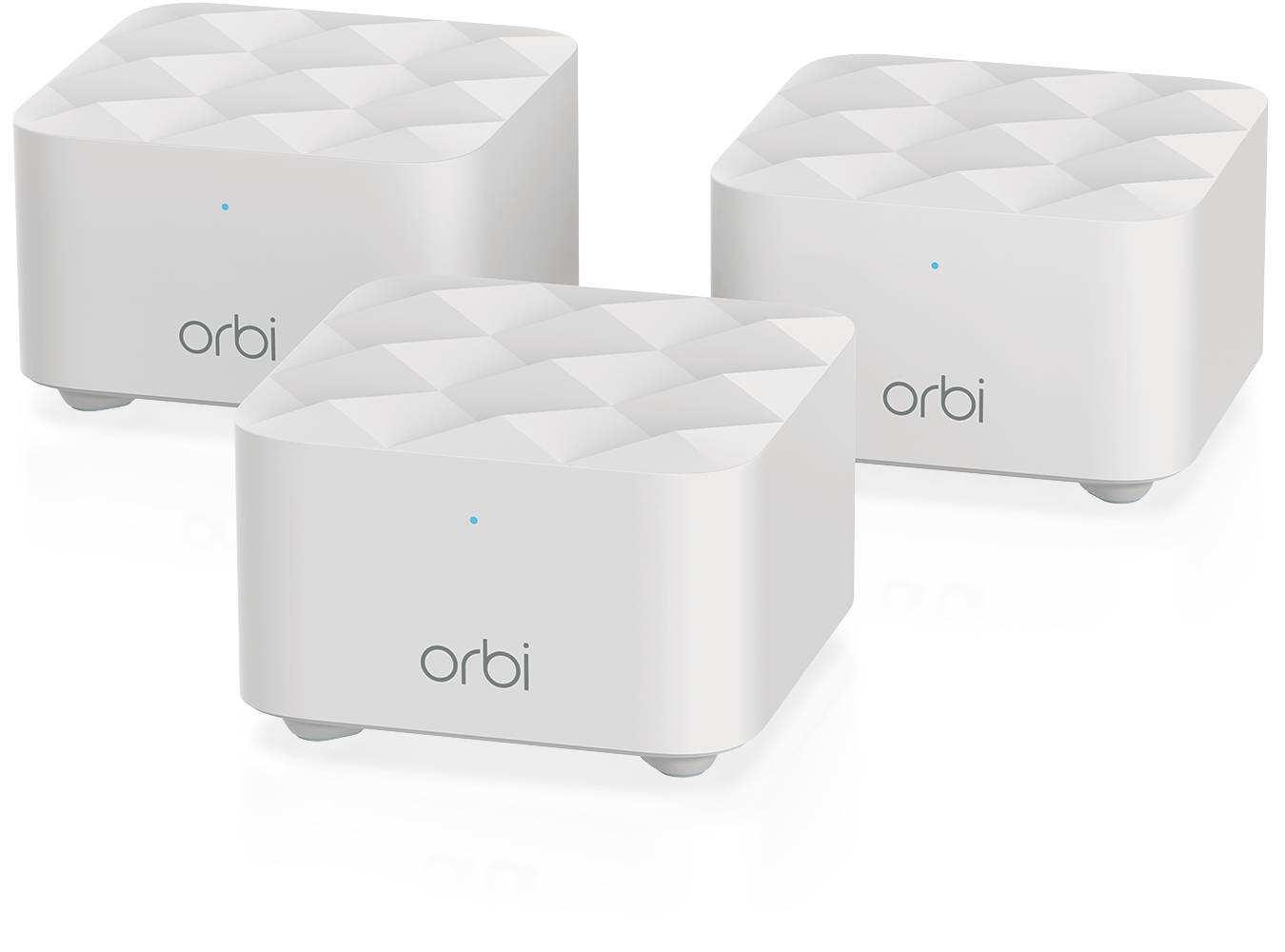 Rca Informatique - Image du produit : ORBI MESH WIFI SYSTEM AC1200 W/SATELLITEX2 (RBK13)            IN