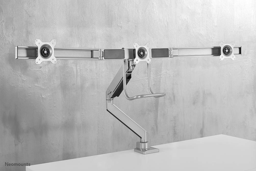 Rca Informatique - image du produit : NEOMOUNTS FLAT SCREEN DESK MOUN 10-27IN DESK CLAMP/GROMMET SILV