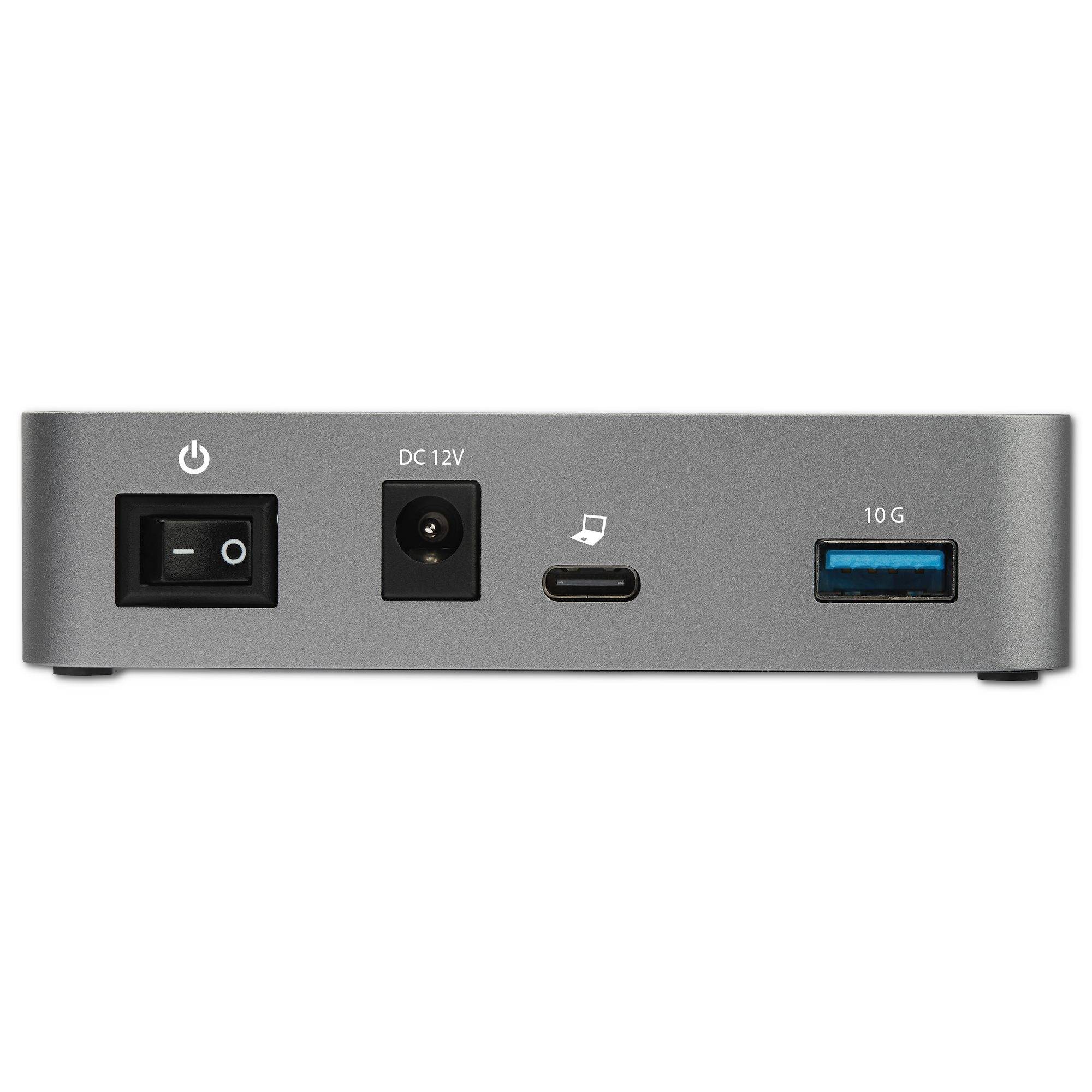 Rca Informatique - image du produit : 4-PORT USB C HUB - 4X USB A POWERED MOUNTABLE ADAPTER INCL.