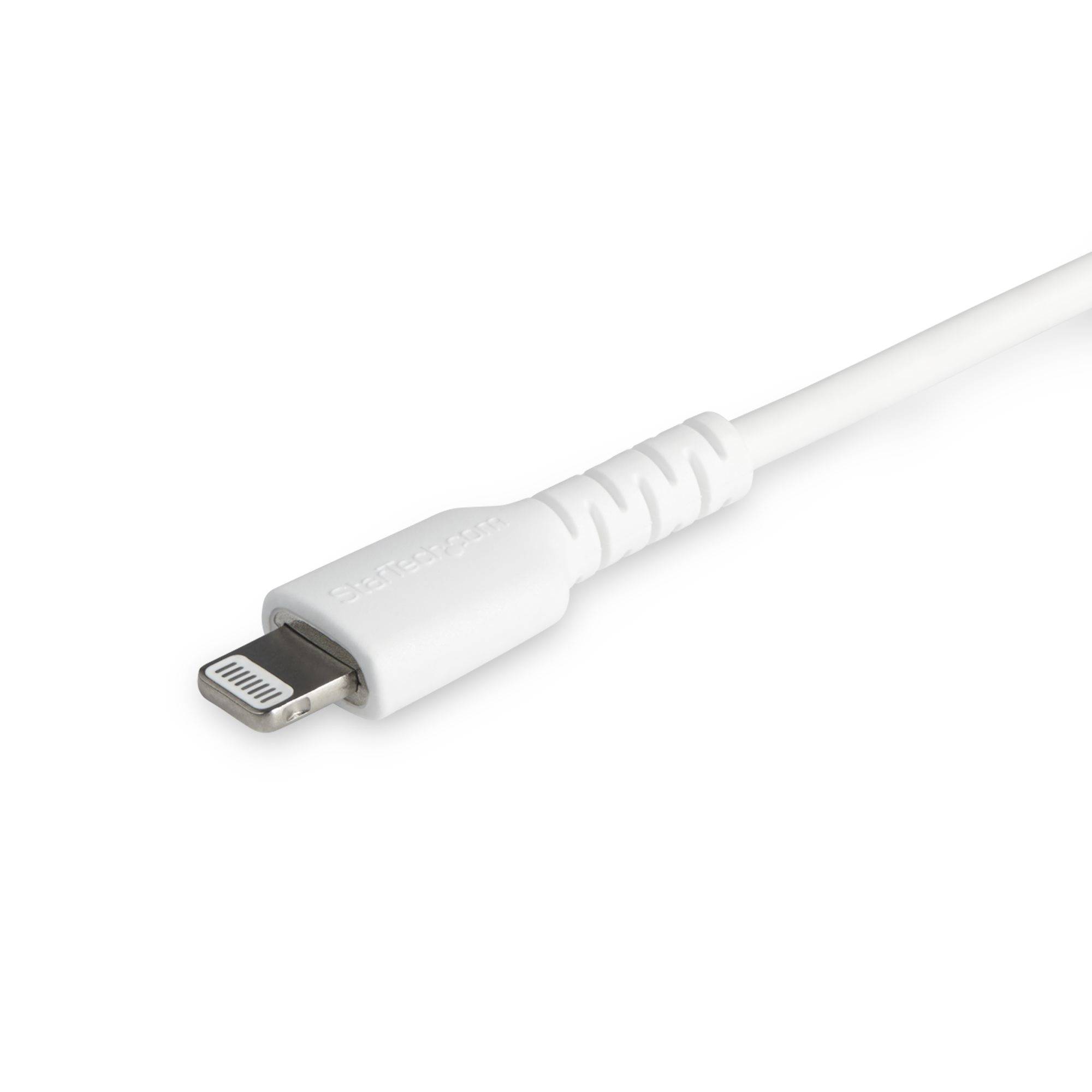 Rca Informatique - image du produit : 1M USB C TO LIGHTNING CABLE WHITE - ARAMID FIBER