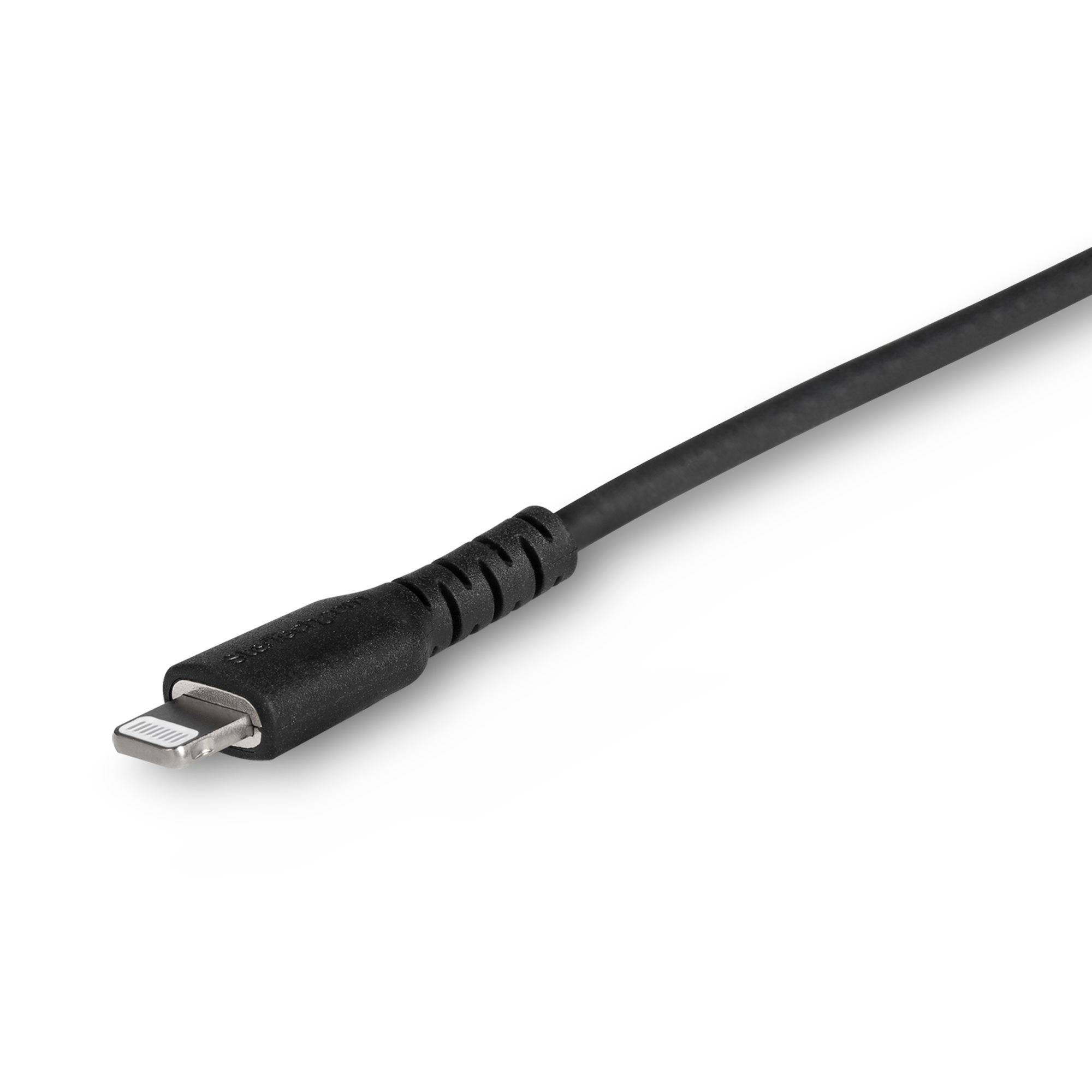 Rca Informatique - image du produit : 1M USB C TO LIGHTNING CABLE BLACK - ARAMID FIBER