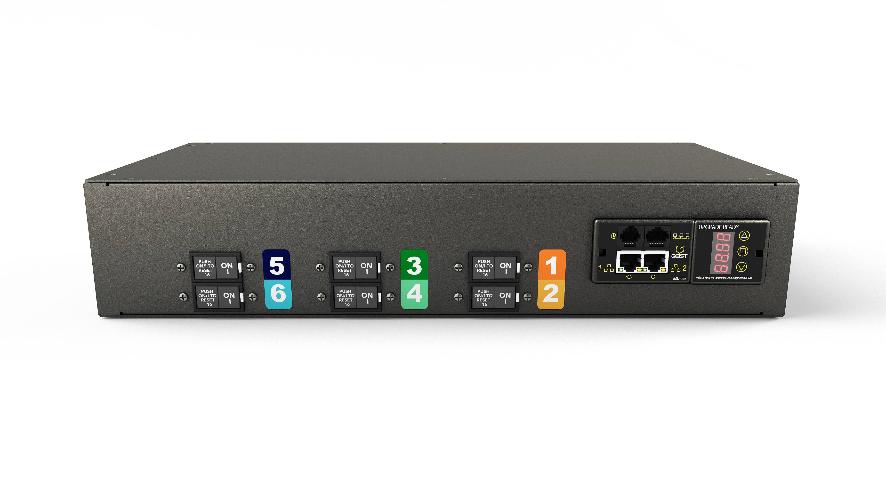 Rca Informatique - Image du produit : GEIST RACK PDU MONITORED UNIT LEVEL EC 2U INPUT IEC 60309