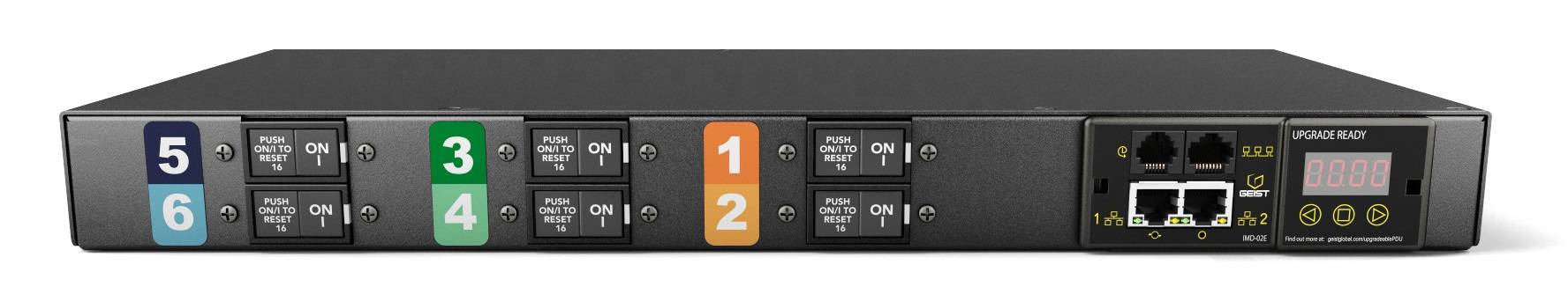 Rca Informatique - image du produit : GEIST RACK PDU MONITORED UNIT LEVEL EC 1U INPUT IEC 60309