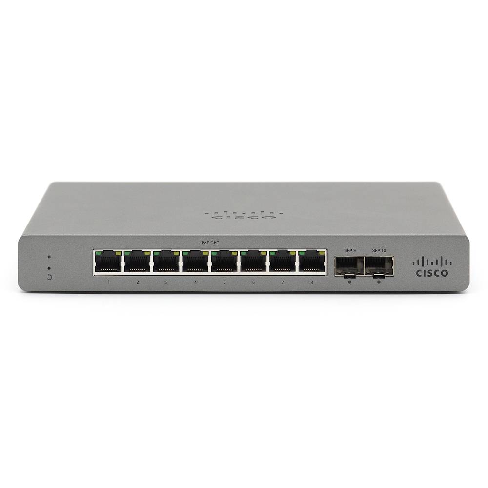 Rca Informatique - Image du produit : MERAKI GO - 8 PORT POE SWITCH EU POWER