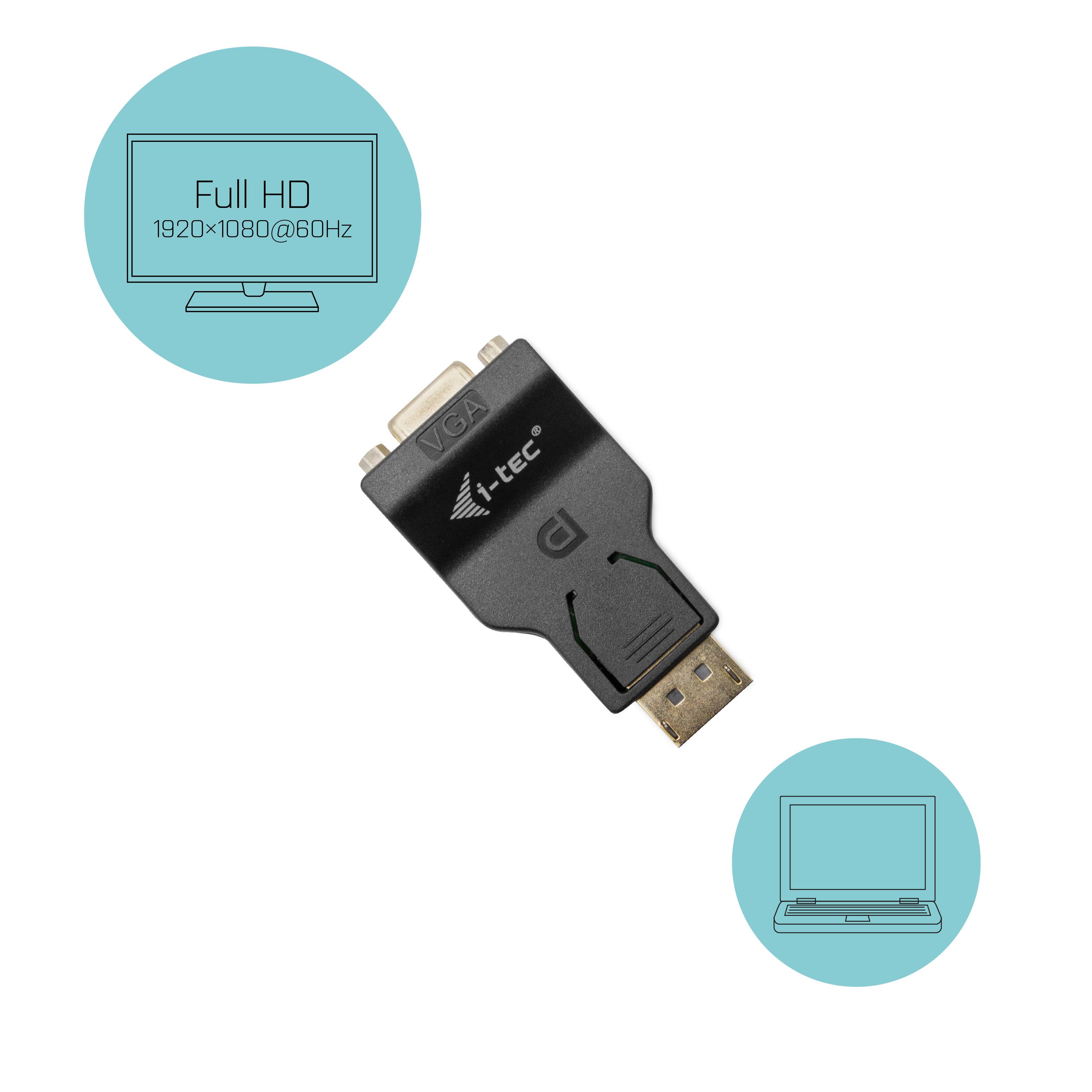 Rca Informatique - image du produit : I-TEC DISP PORT TO VGA ADAPTER .