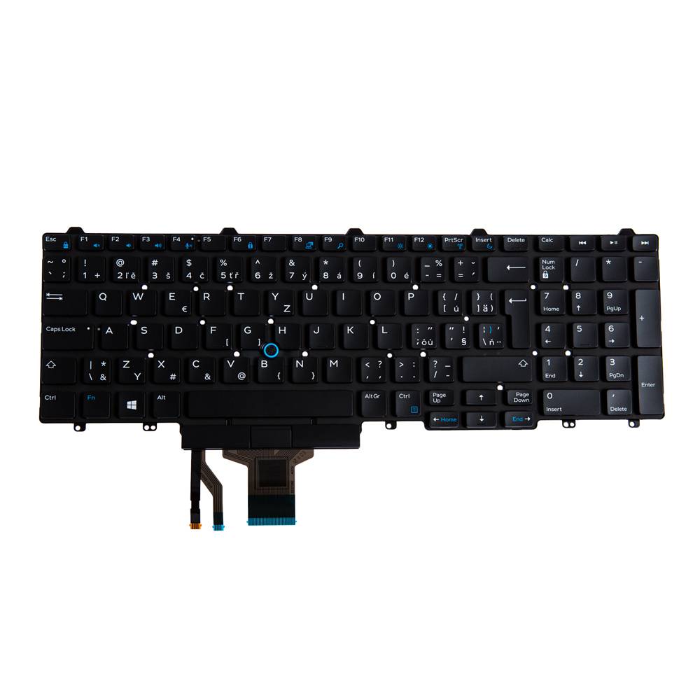 Rca Informatique - Image du produit : N/B KBD LATITUDE 5580 CZ/SK LAYOUT 107 KEYS NON-BACKLIT DP