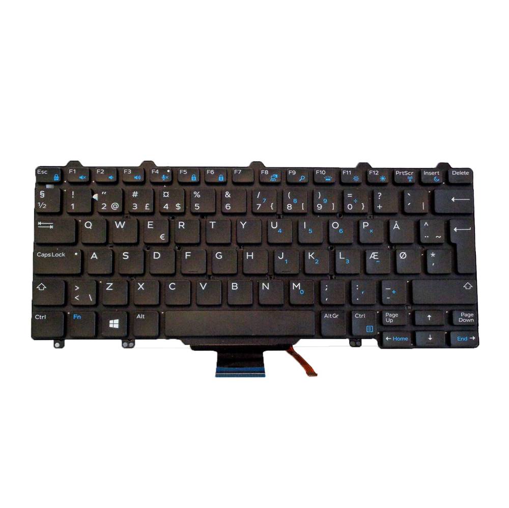 Rca Informatique - image du produit : N/B KBD LATITUDE E7450 DANISH LAYOUT 83 KEY BACKLIT