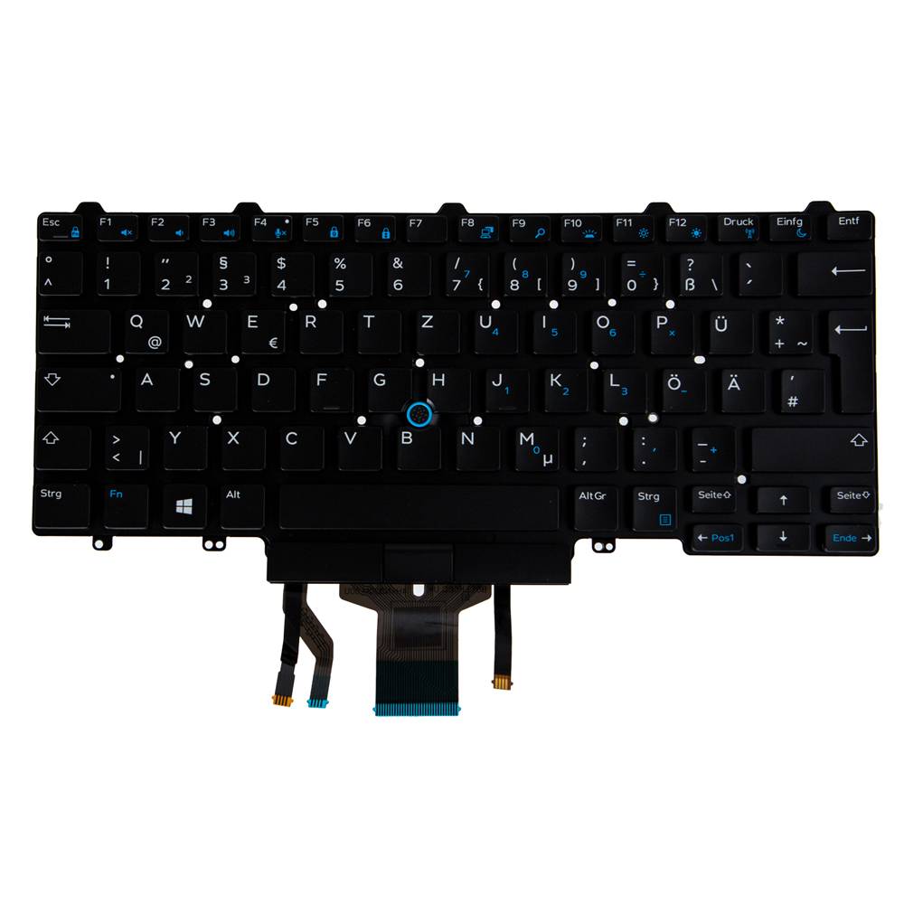 Rca Informatique - Image du produit : N/B KBD LATITUDE E7270 GERMAN LAYOUT 83 KEY (BACKLIT) SP