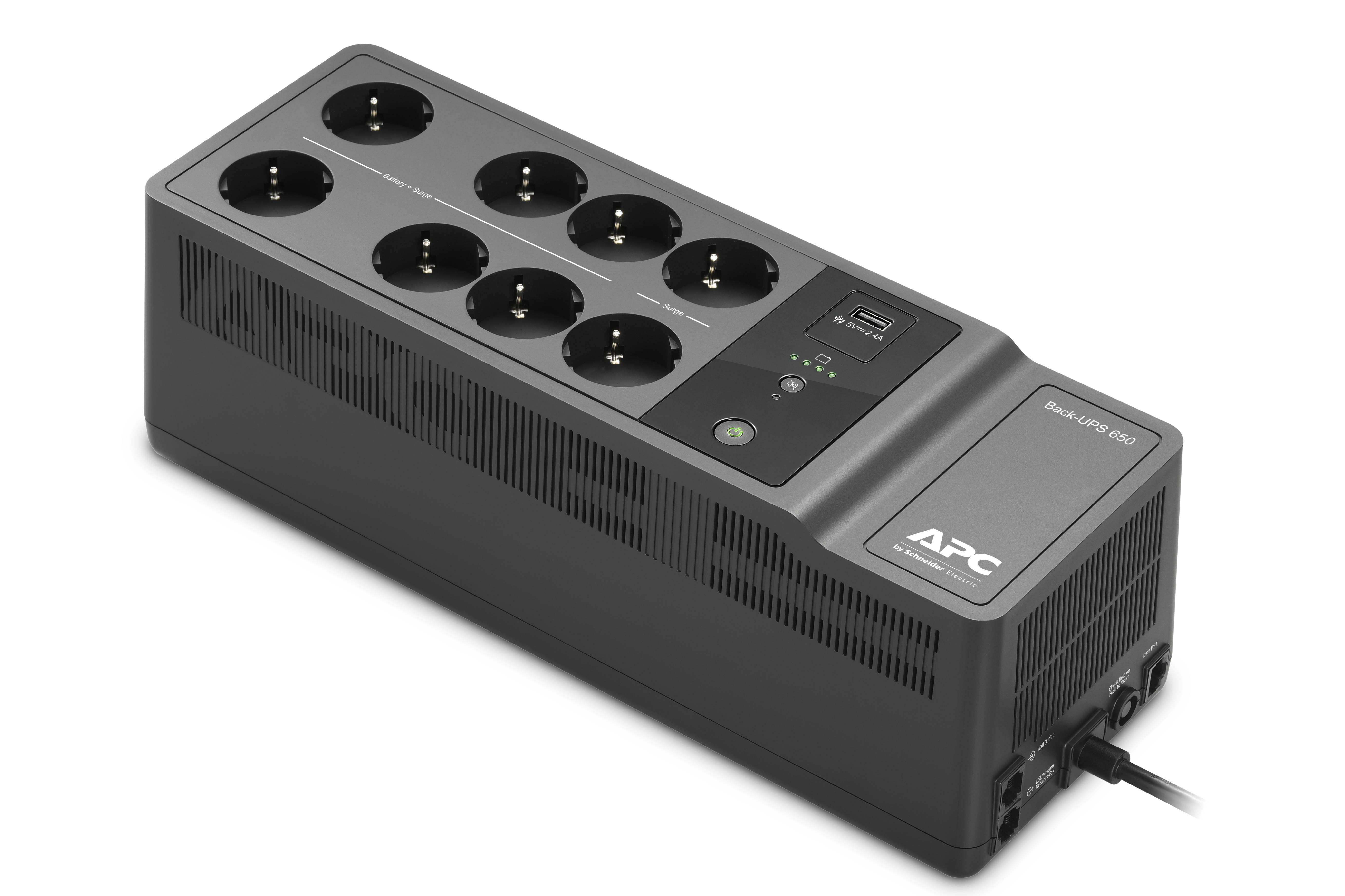 Rca Informatique - Image du produit : APC BACK-UPS 650VA 230V 1 USB CHARGING PORTS IN