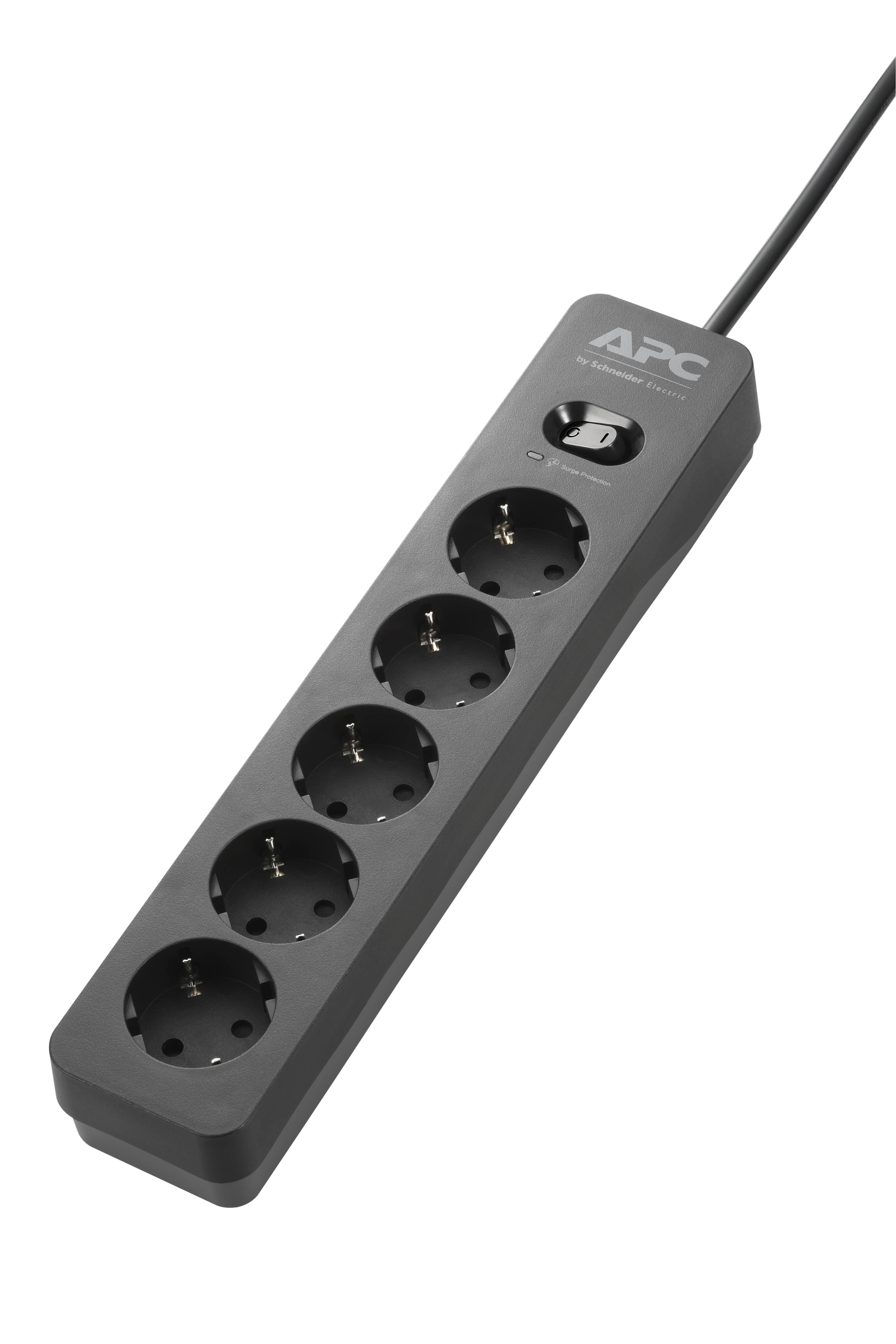 Rca Informatique - image du produit : APC ESSENTIAL SURGEARREST 5 OUTLET BLACK 230V GERMANY