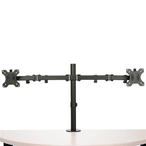 Rca Informatique - image du produit : DESK MOUNT DUAL MONITOR ARM FOR UP TO 32IN MONITORS - CROSSBAR