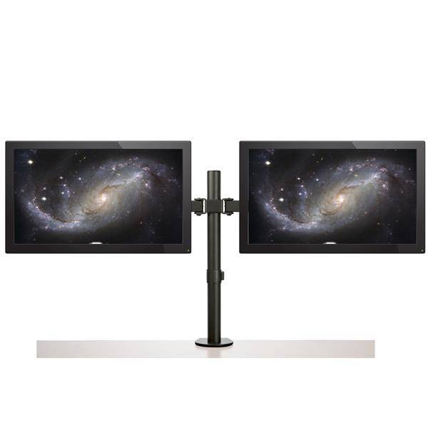 Rca Informatique - image du produit : DESK MOUNT DUAL MONITOR ARM FOR UP TO 32IN MONITORS - CROSSBAR