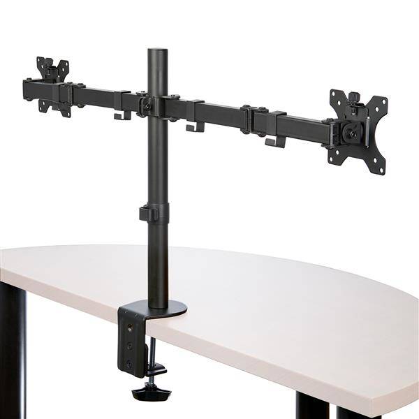 Rca Informatique - image du produit : DESK MOUNT DUAL MONITOR ARM FOR UP TO 32IN MONITORS - CROSSBAR